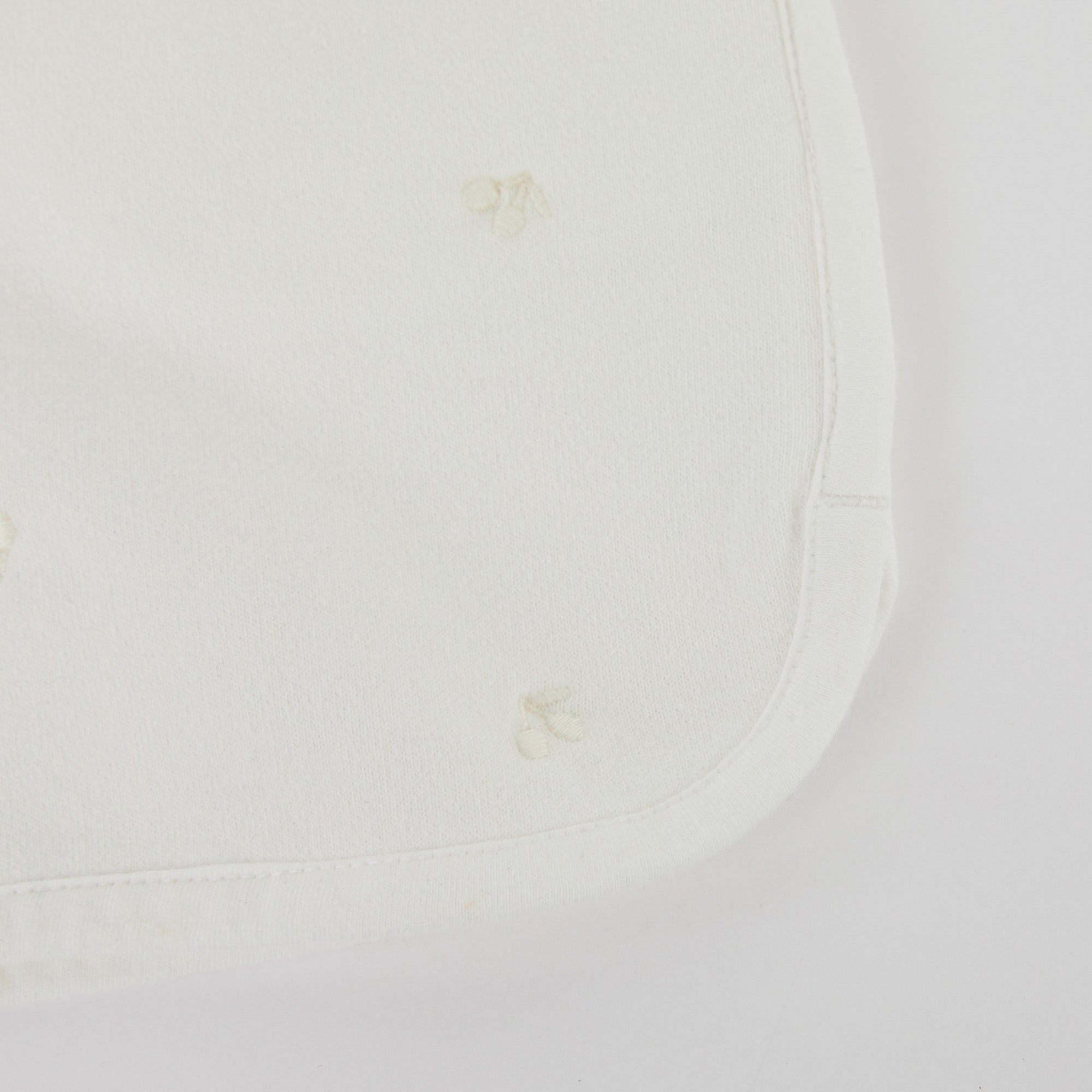 Girls White Cotton Shorts