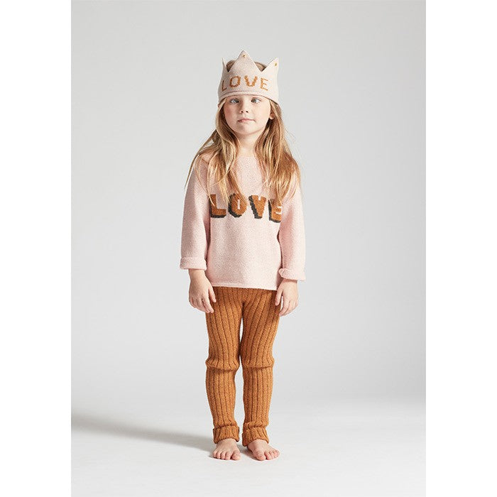 Baby Light Pink Love Alpaca Sweater