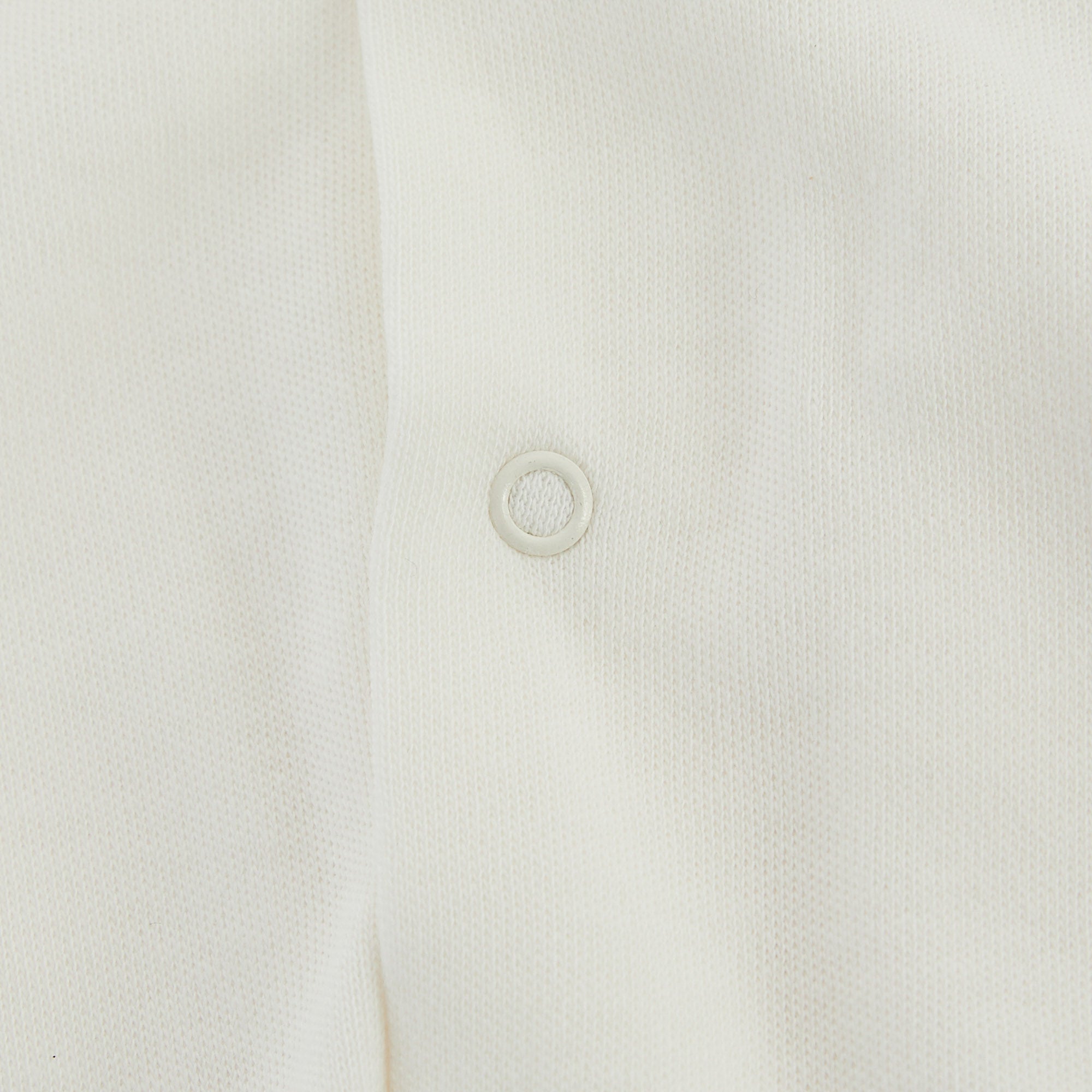 Baby Girls White Cotton Babysuit
