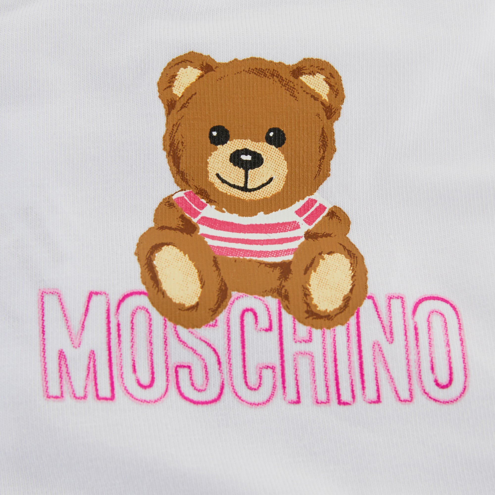 Baby Girls White Logo Cotton Leggings