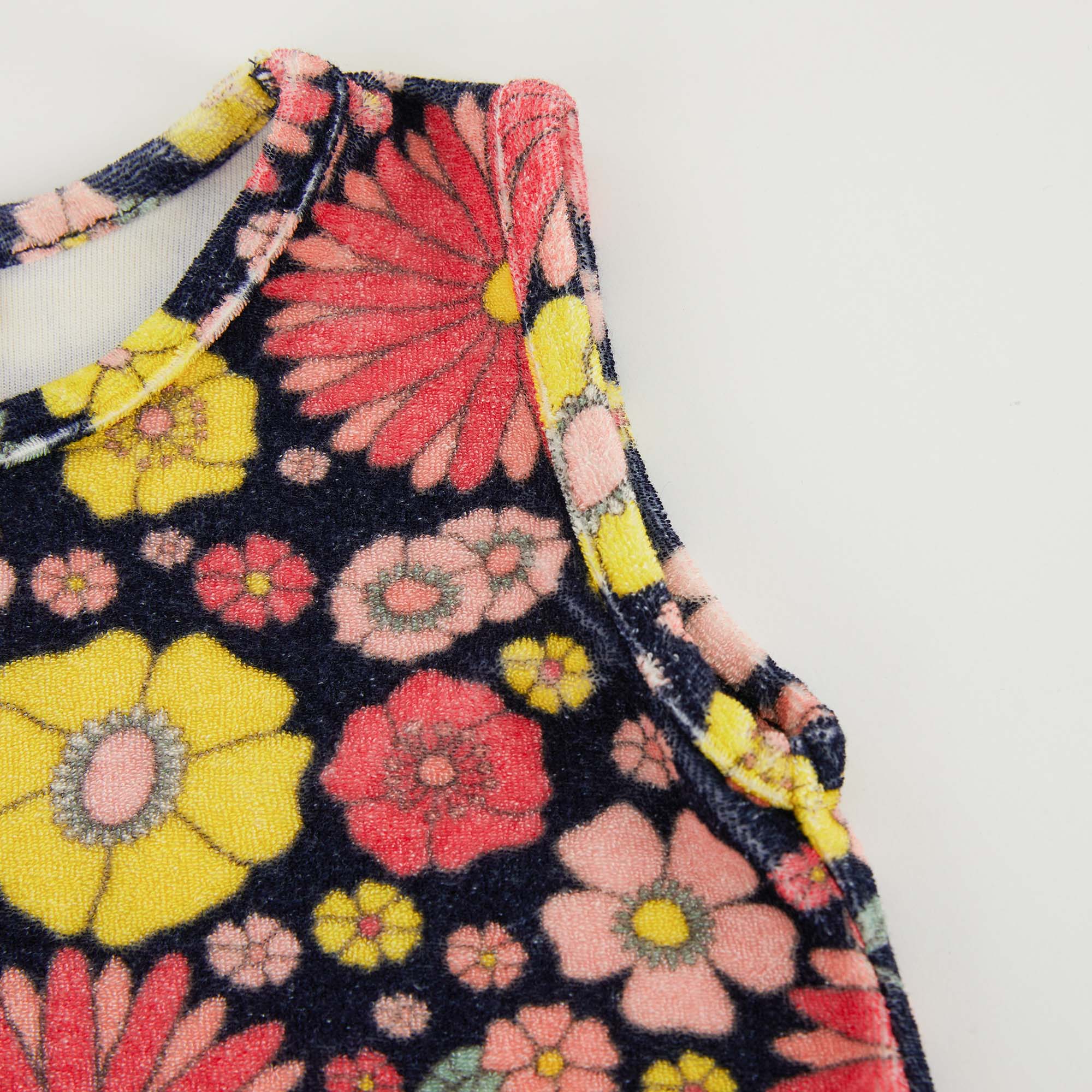 Girls Multicolor Flower Cotton Vest