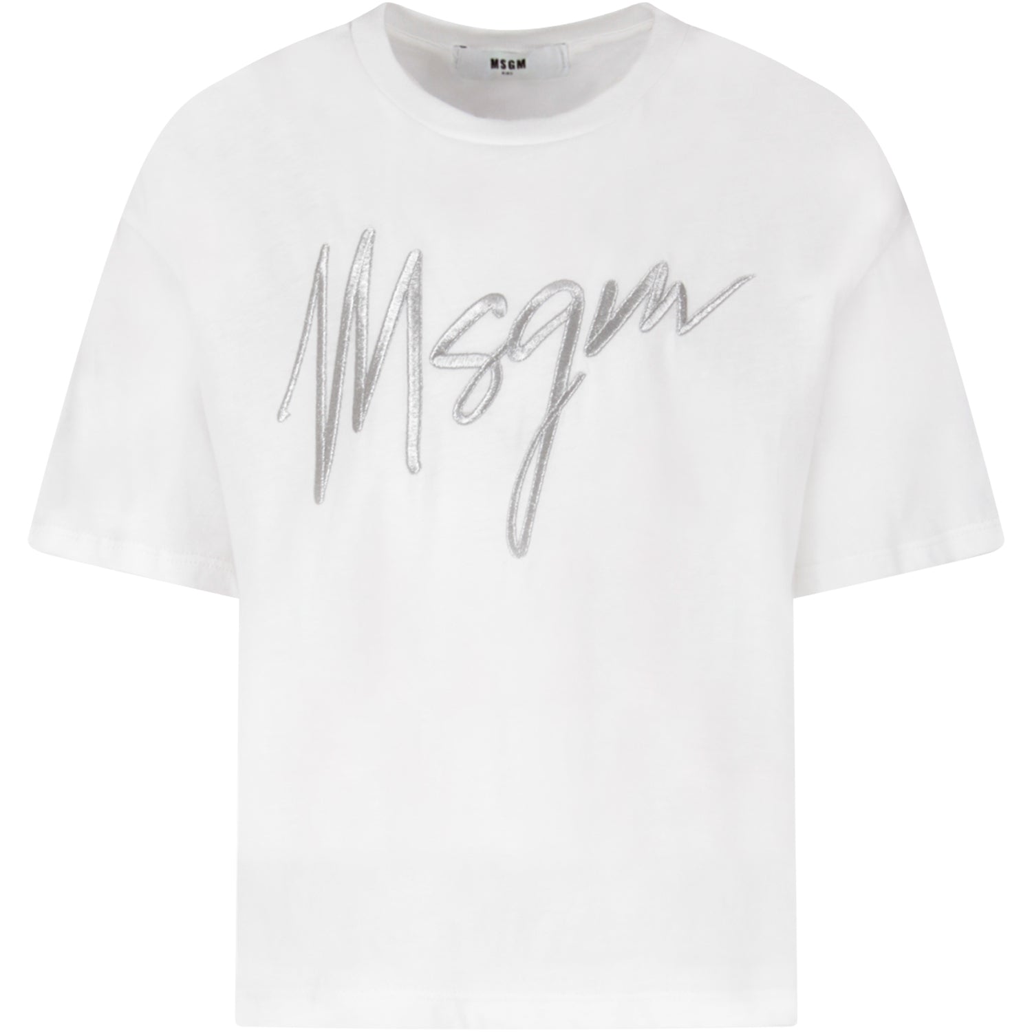 Girls White Maxi Cotton Jersey