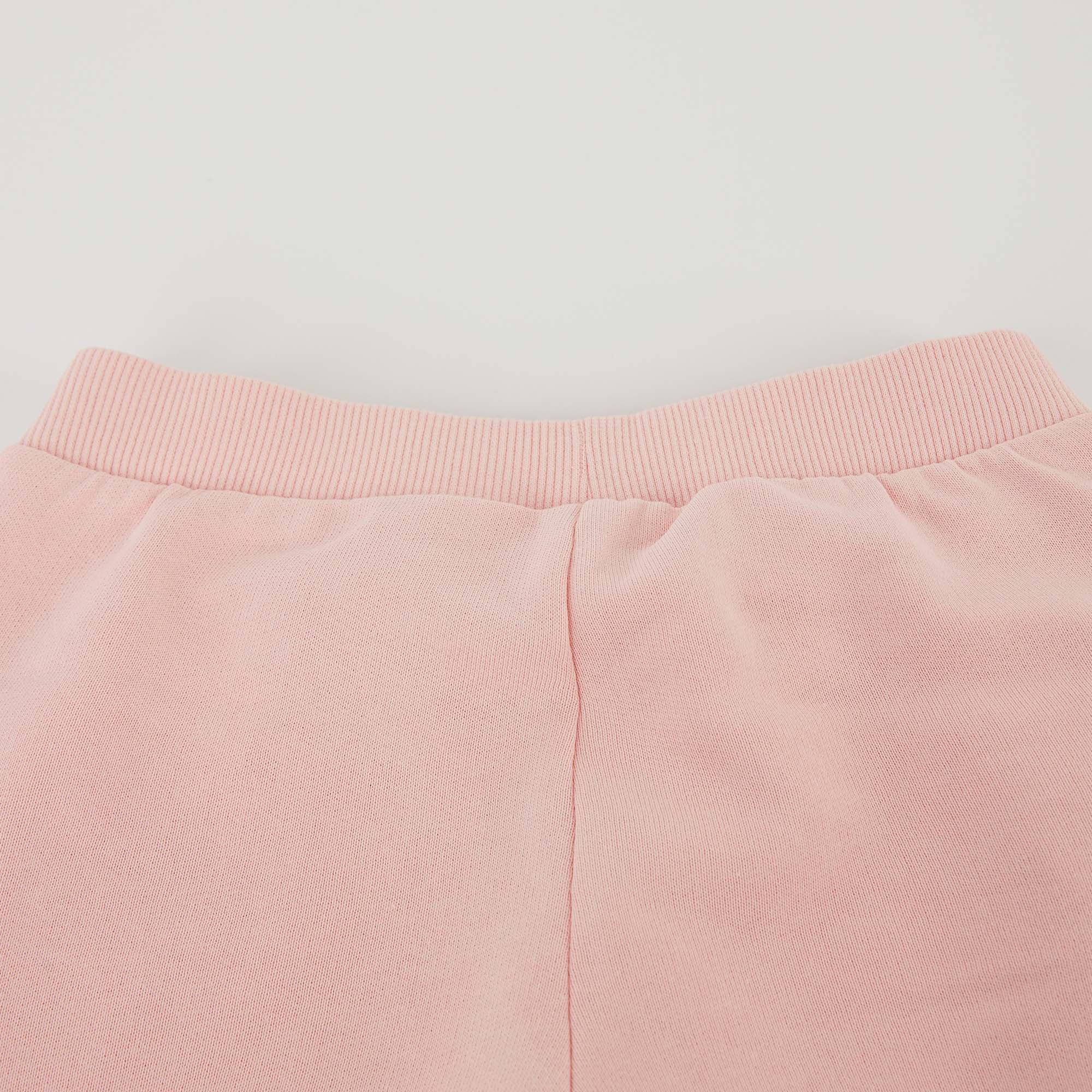 Girls Pink Logo Cotton Set