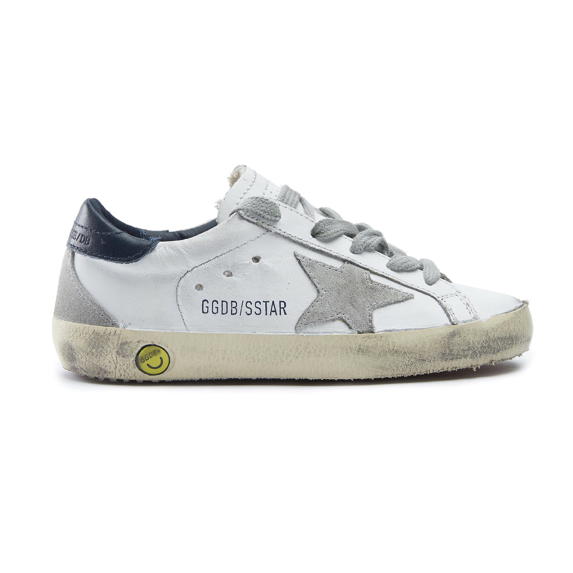 Baby Boys & Girls White Star Leather Shoes