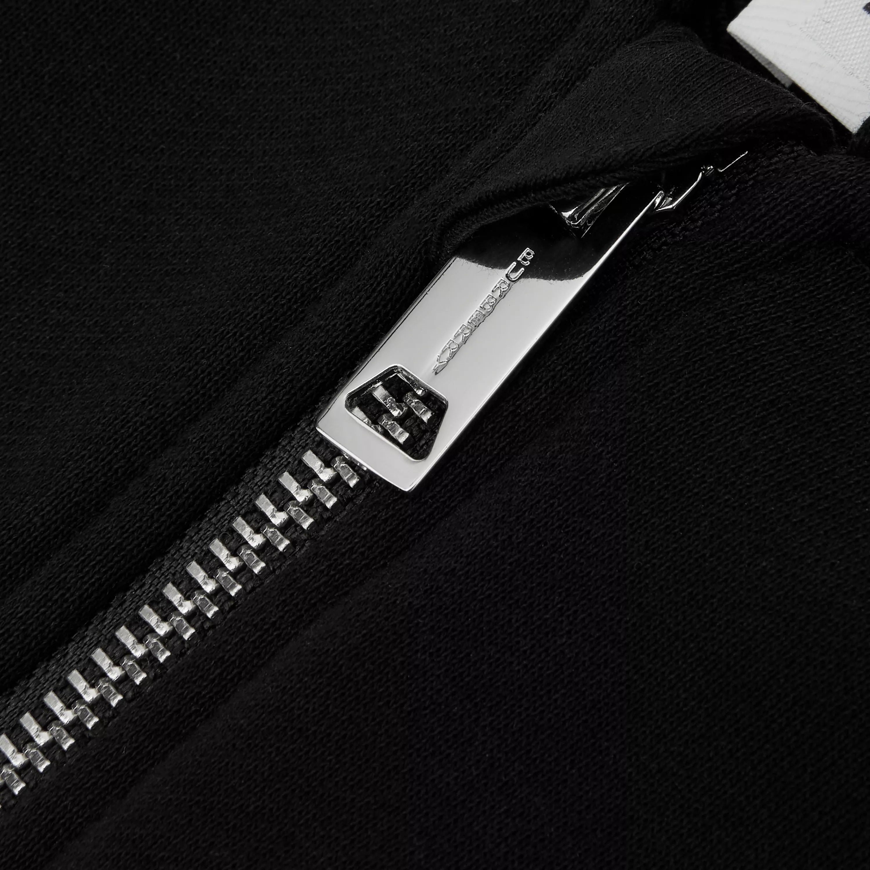 Boys & Girls Black Cotton Zip-Up Top