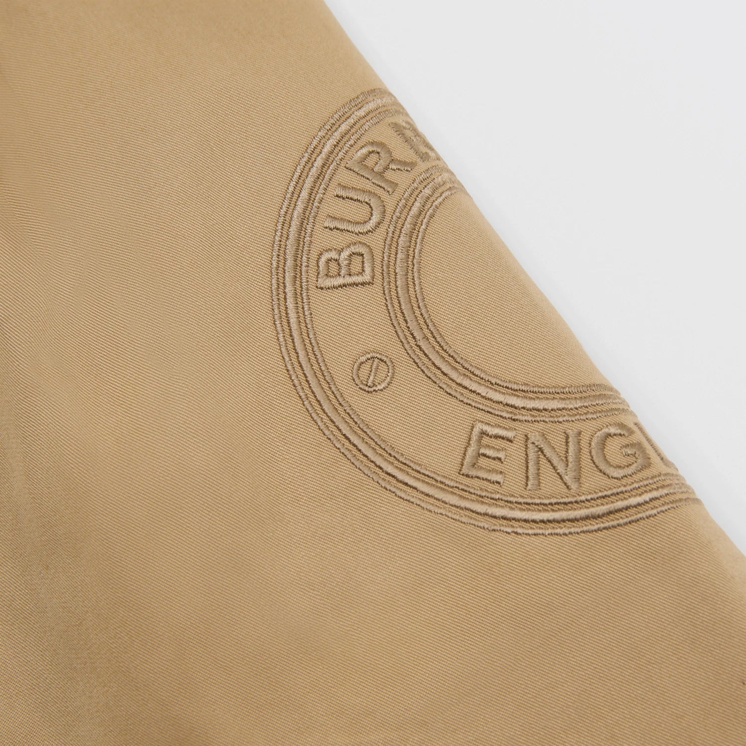 Girls Beige Logo Cotton Skirt