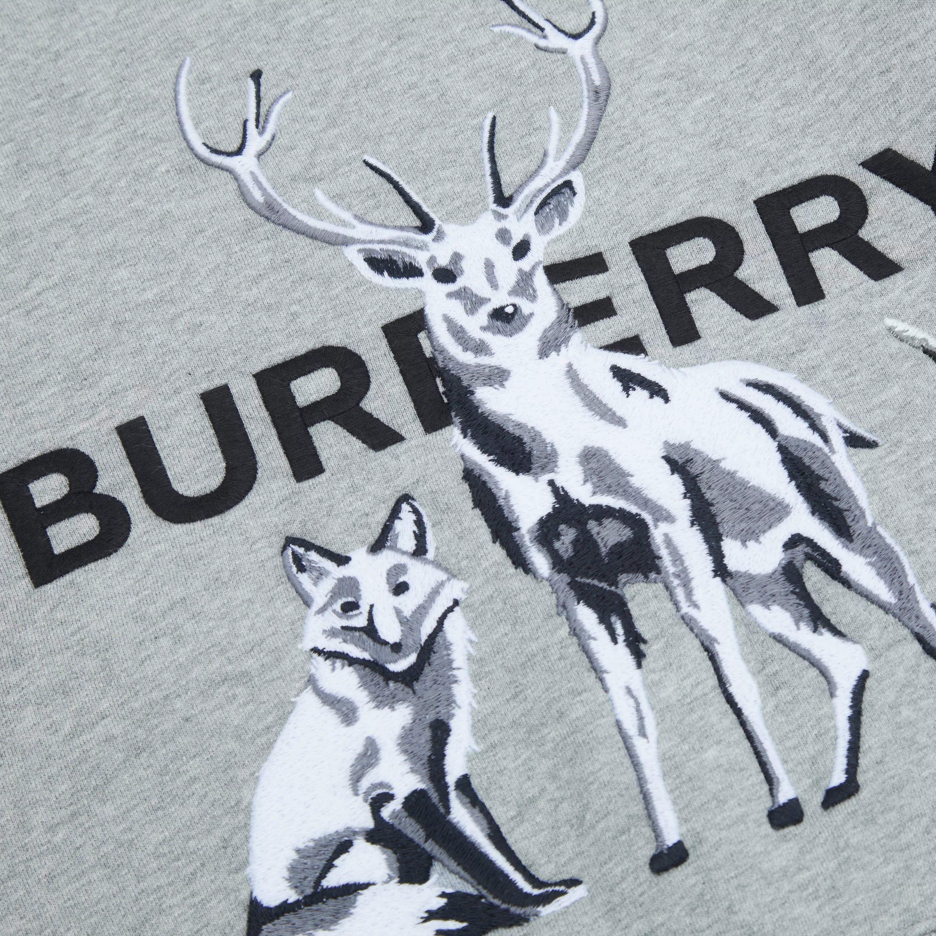 Boys Grey Printed Cotton Sweatshirt