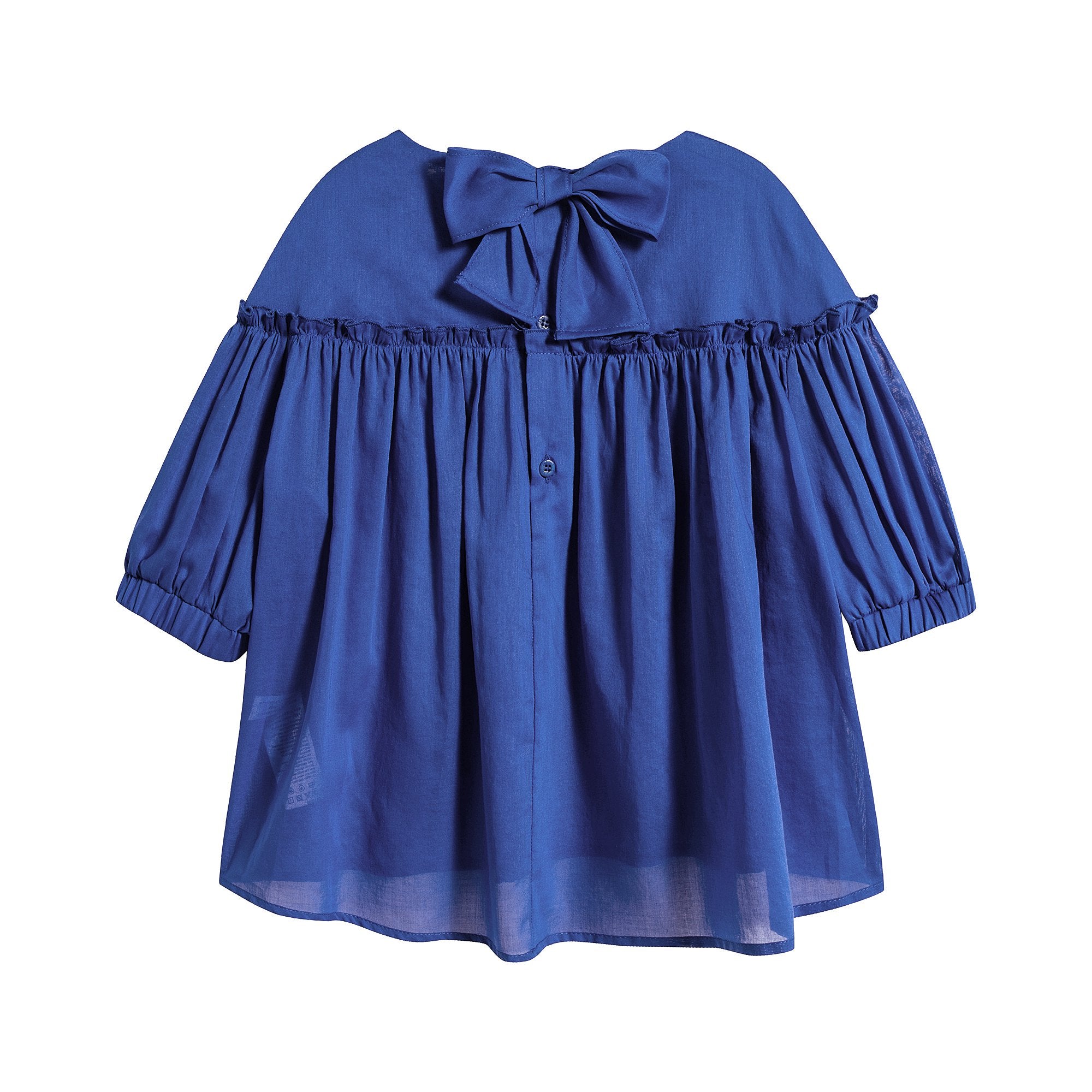 Girls Blue Cotton Shirt