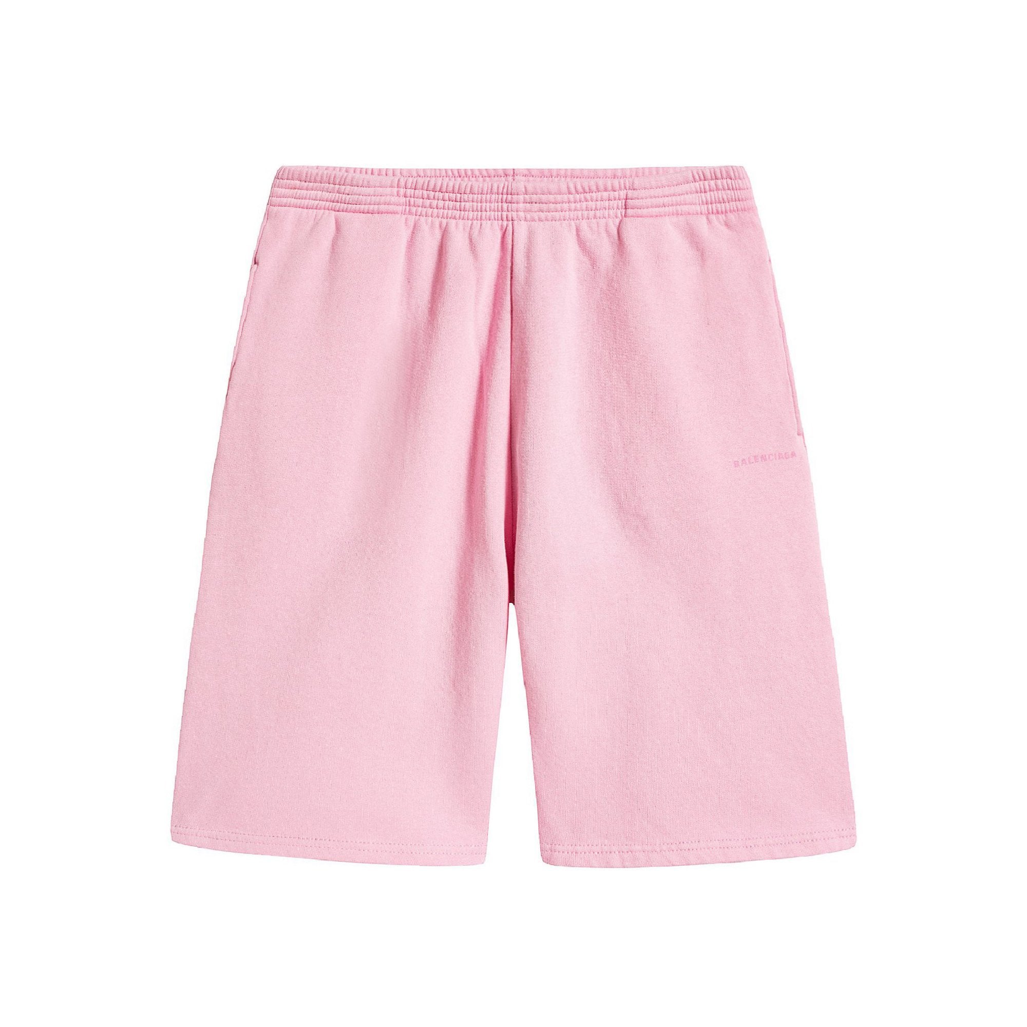 Girls Pink Logo Cotton Shorts