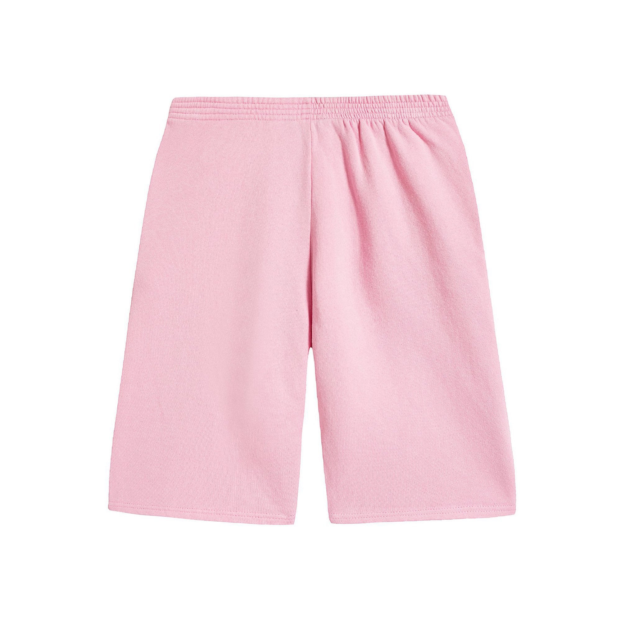 Girls Pink Logo Cotton Shorts