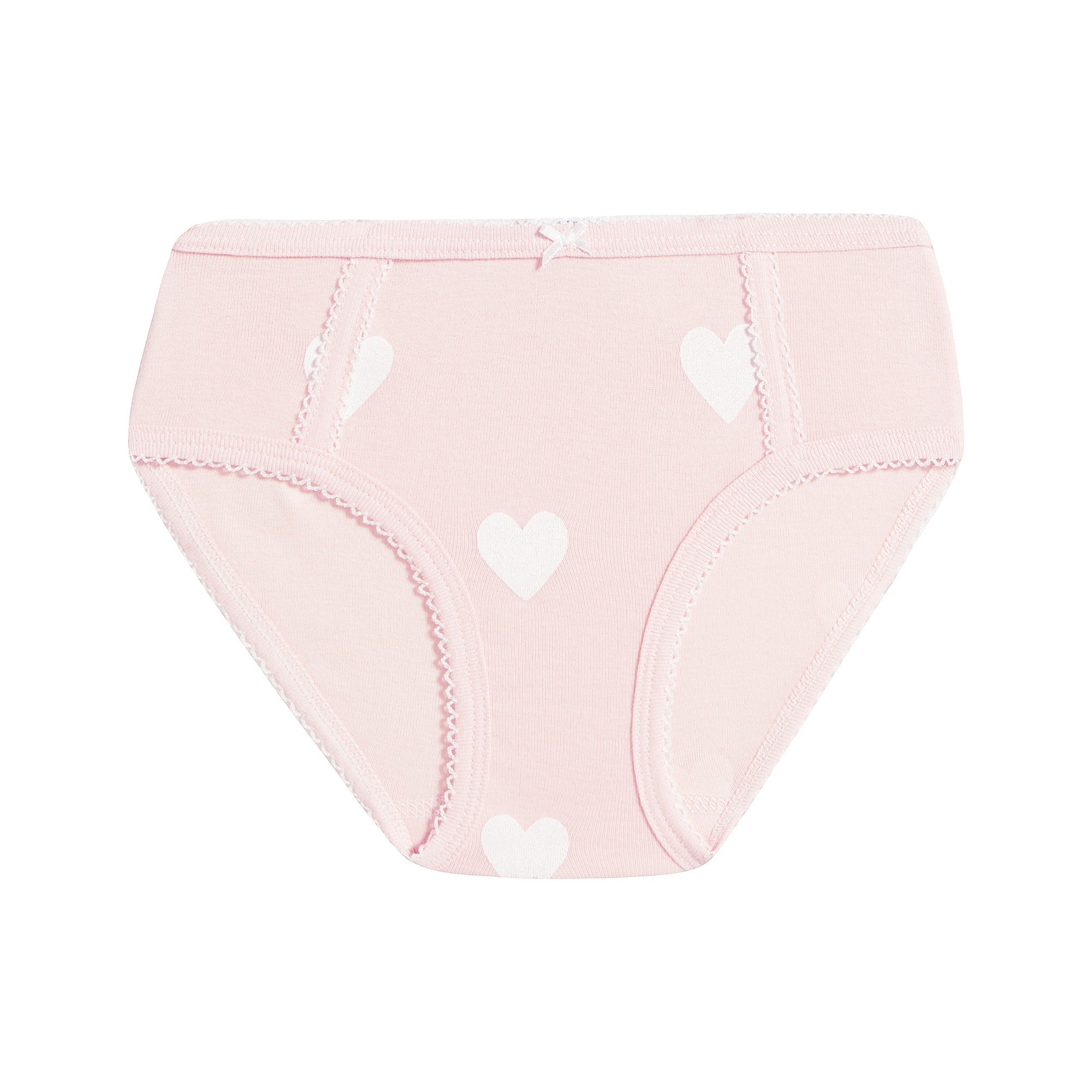 Girls Multicolor Hearts Underwear Set ( 3 Pieces )