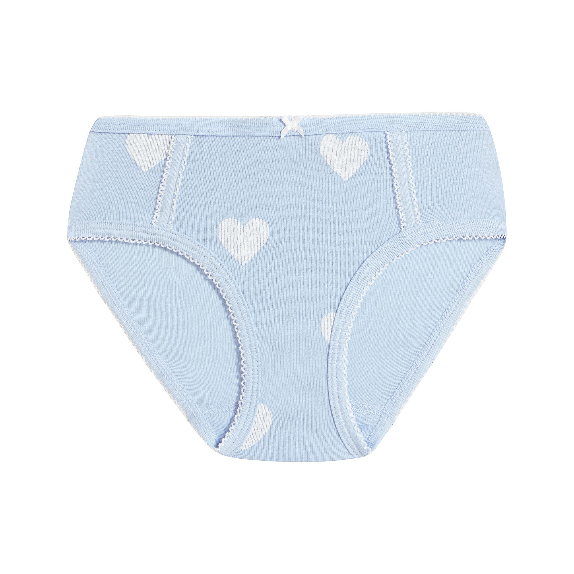 Girls Multicolor Hearts Underwear Set ( 3 Pieces )