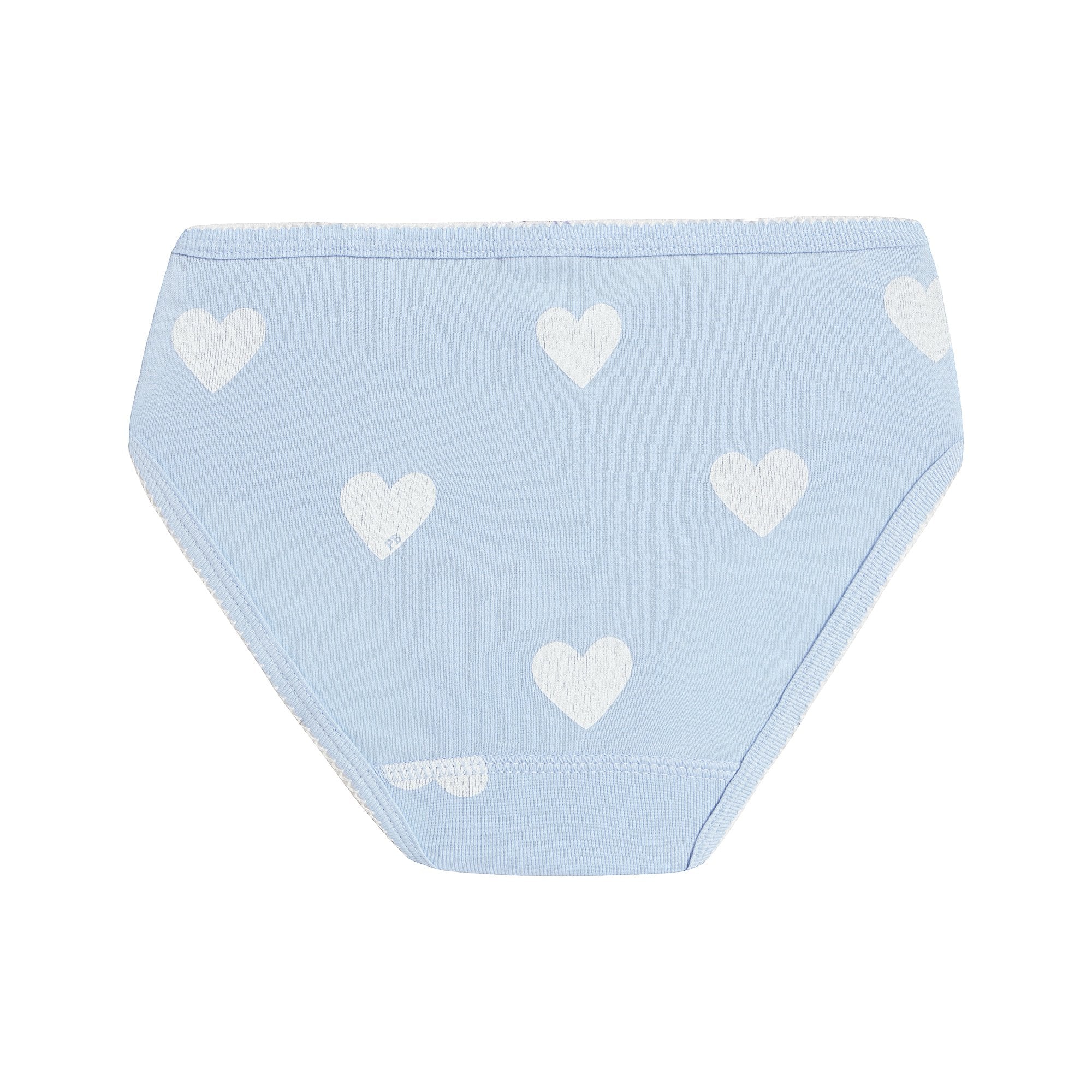 Girls Multicolor Hearts Underwear Set ( 3 Pieces )