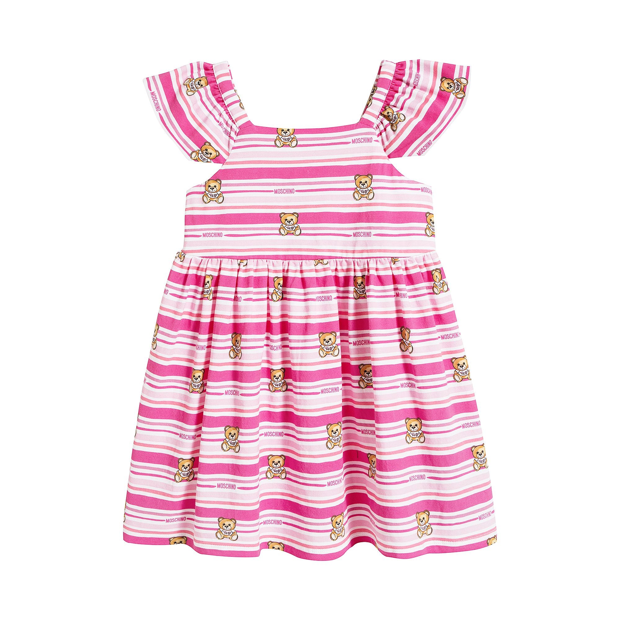 Baby Girls Pink Stripe Dress Suit