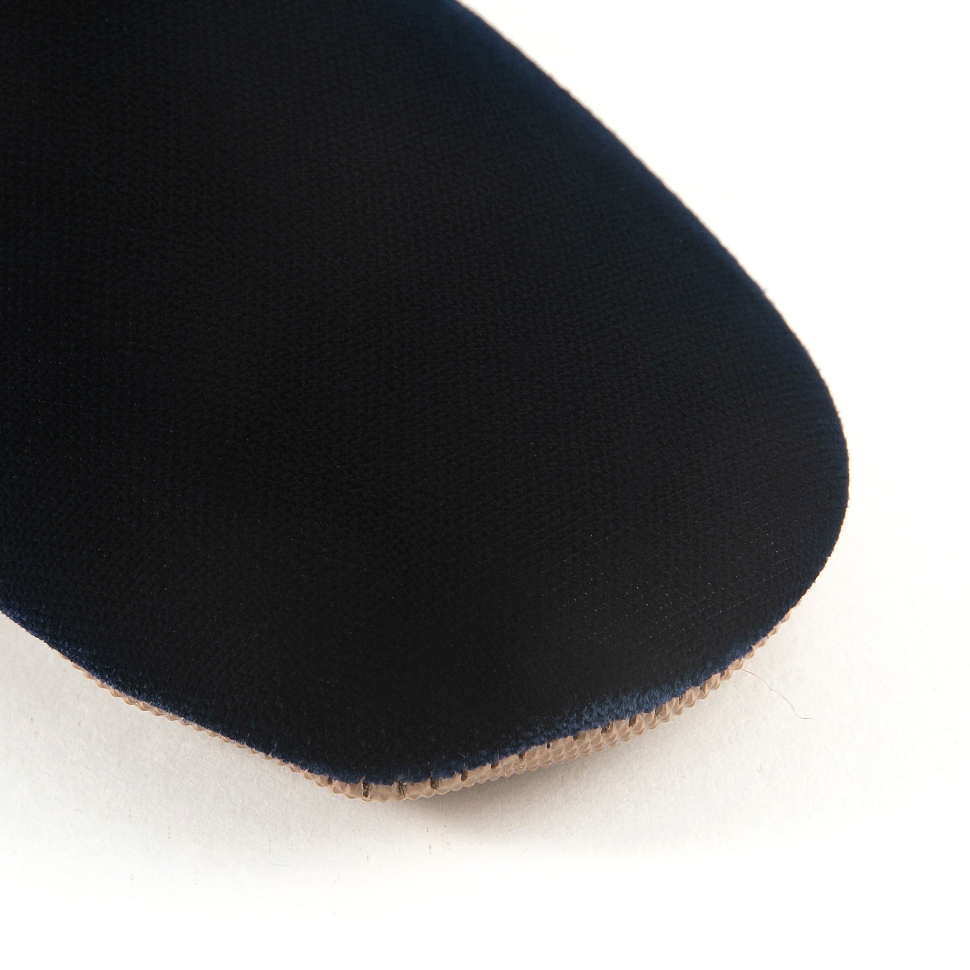 Girls Black Velvet Flat Shoes