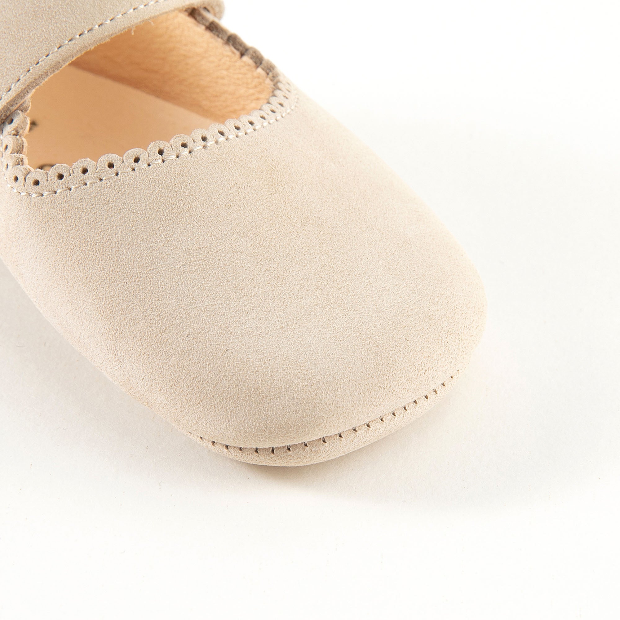 Baby Girls Beige Flat Shoes