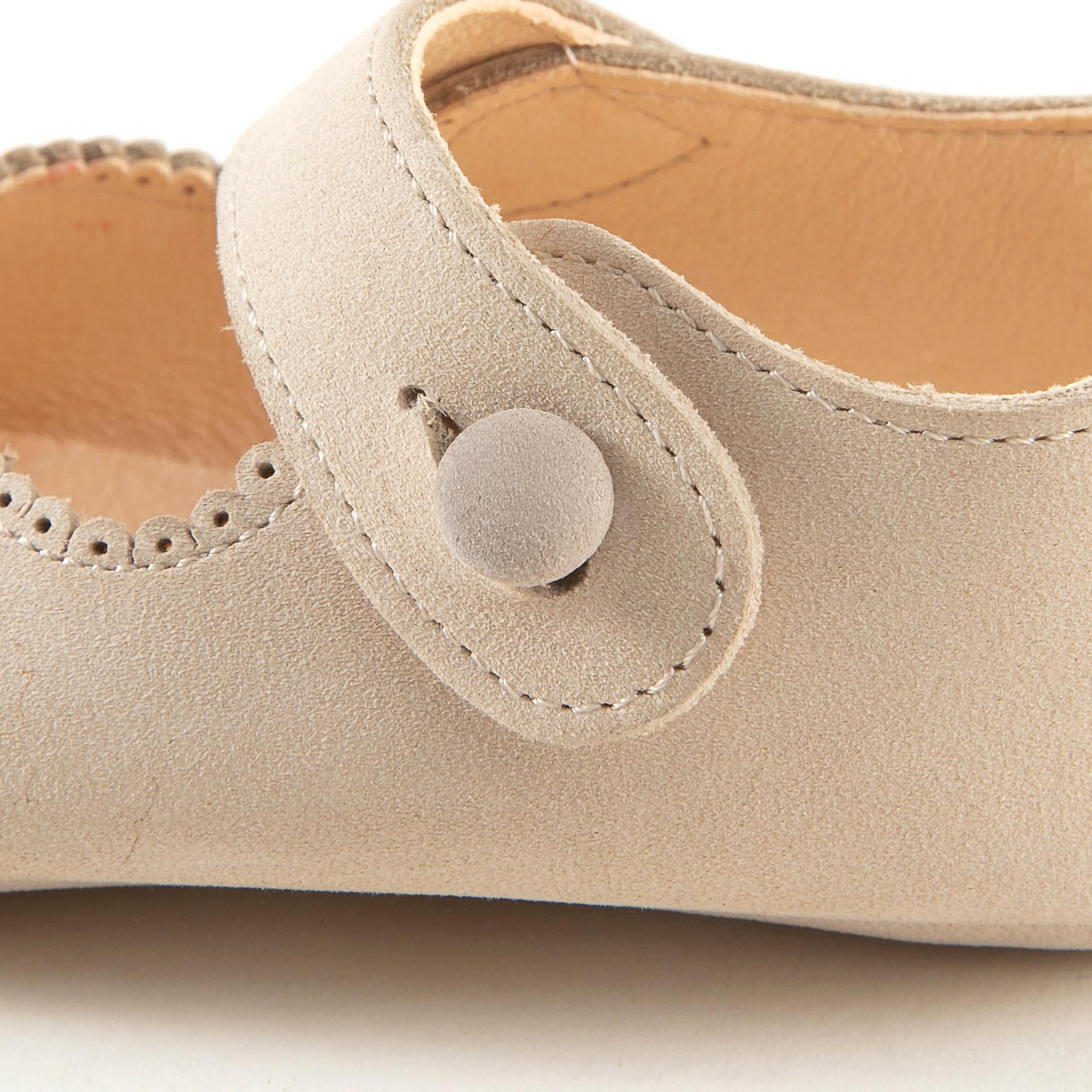 Baby Girls Beige Flat Shoes