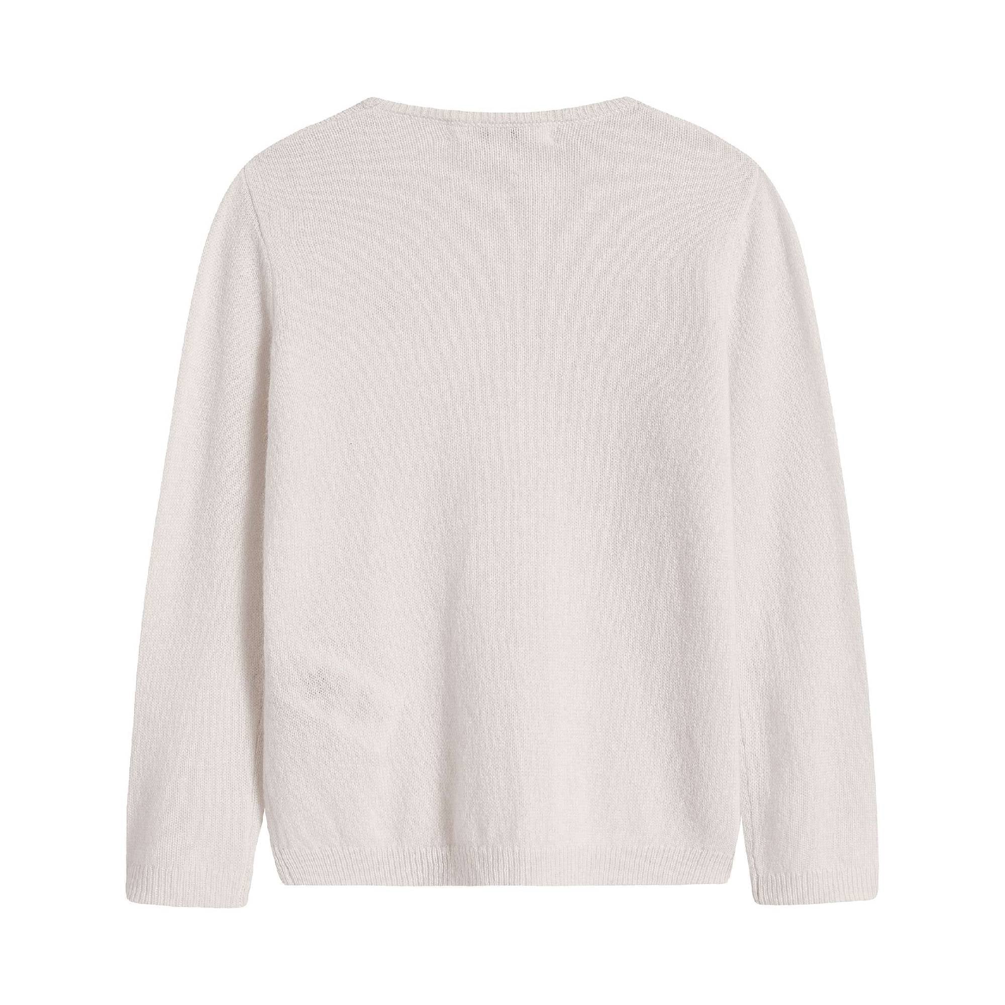 Girls Off White Cashmere Sweatshirt