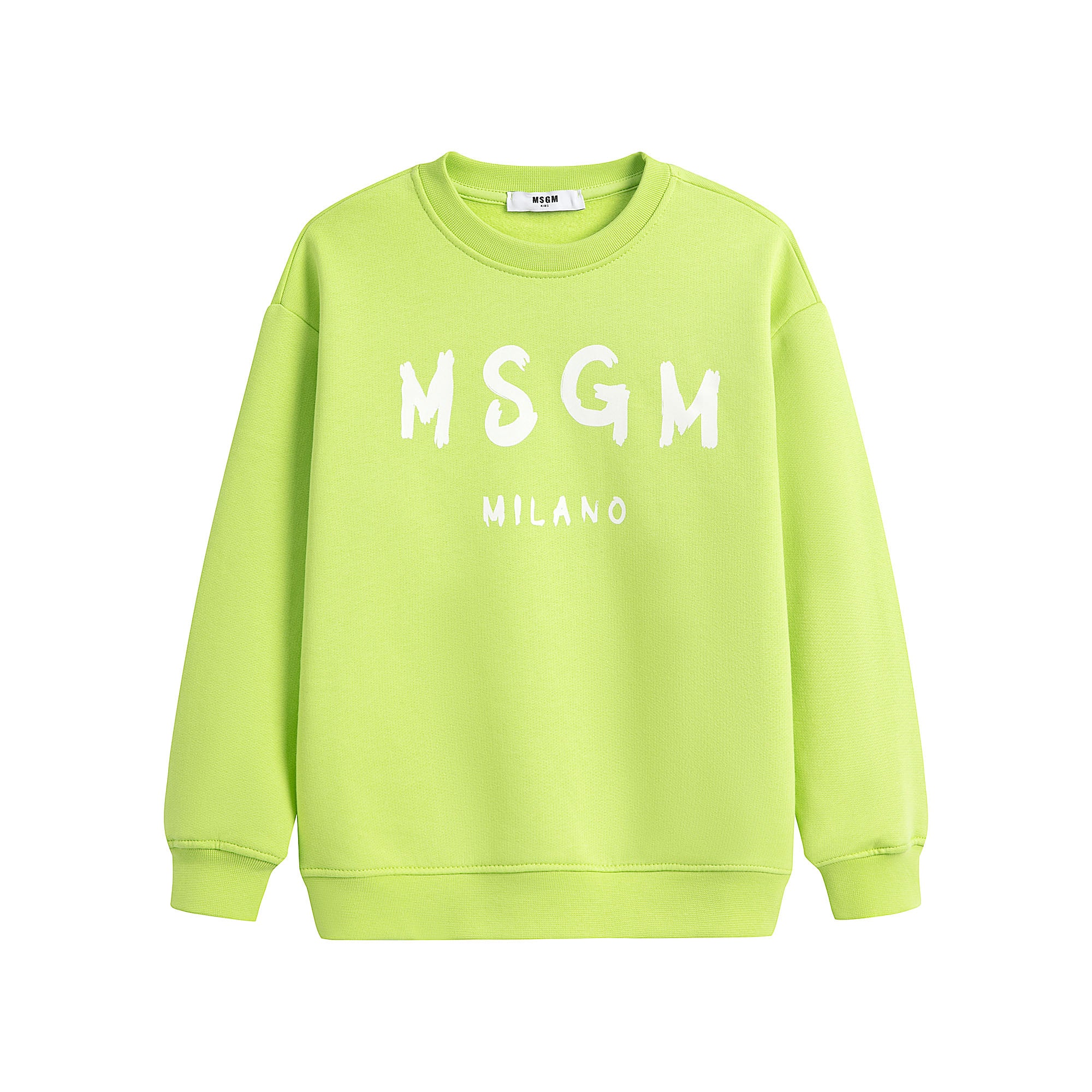 Boys & Girls Green Logo Cotton  Sweatshirt