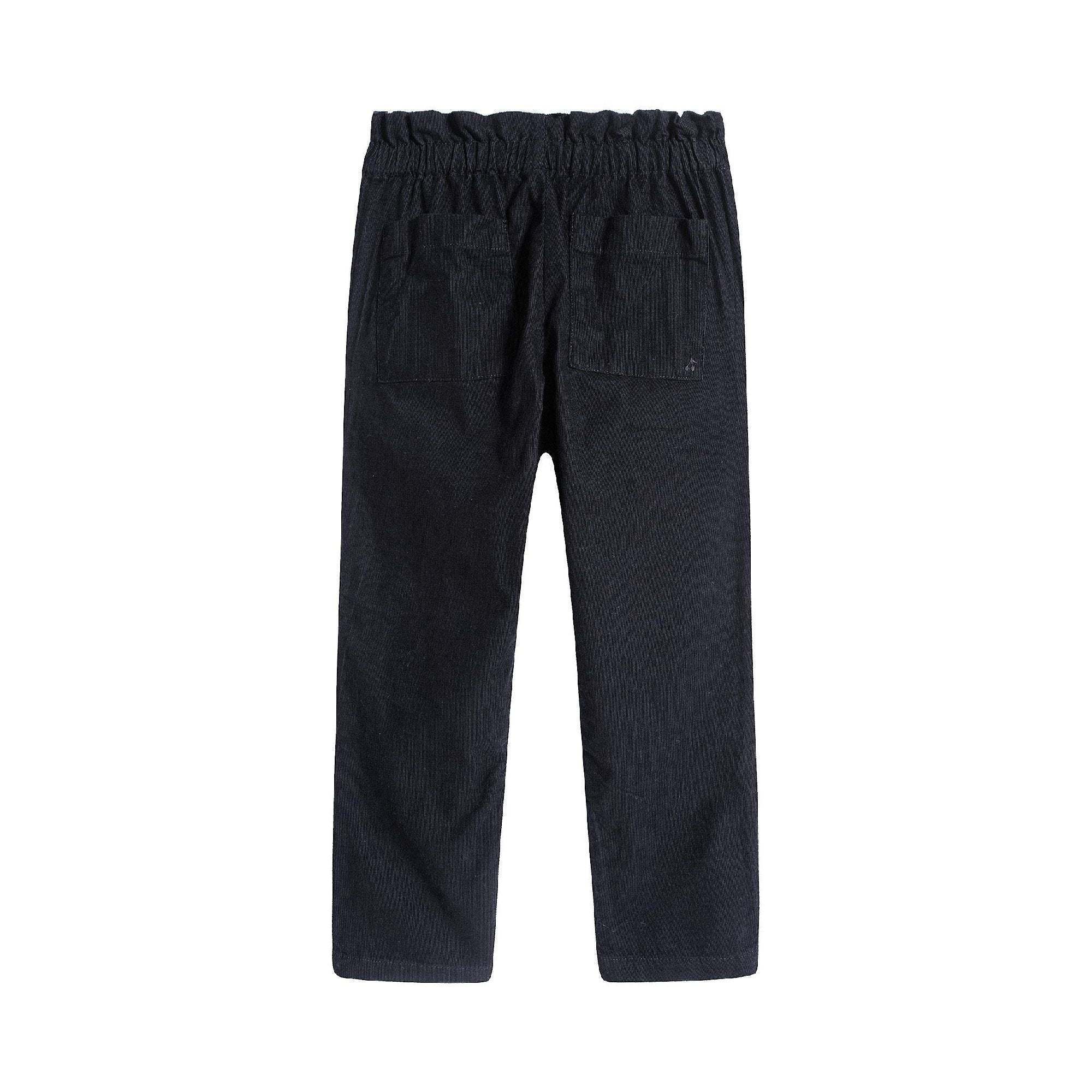 Girls Navy Cotton Pants
