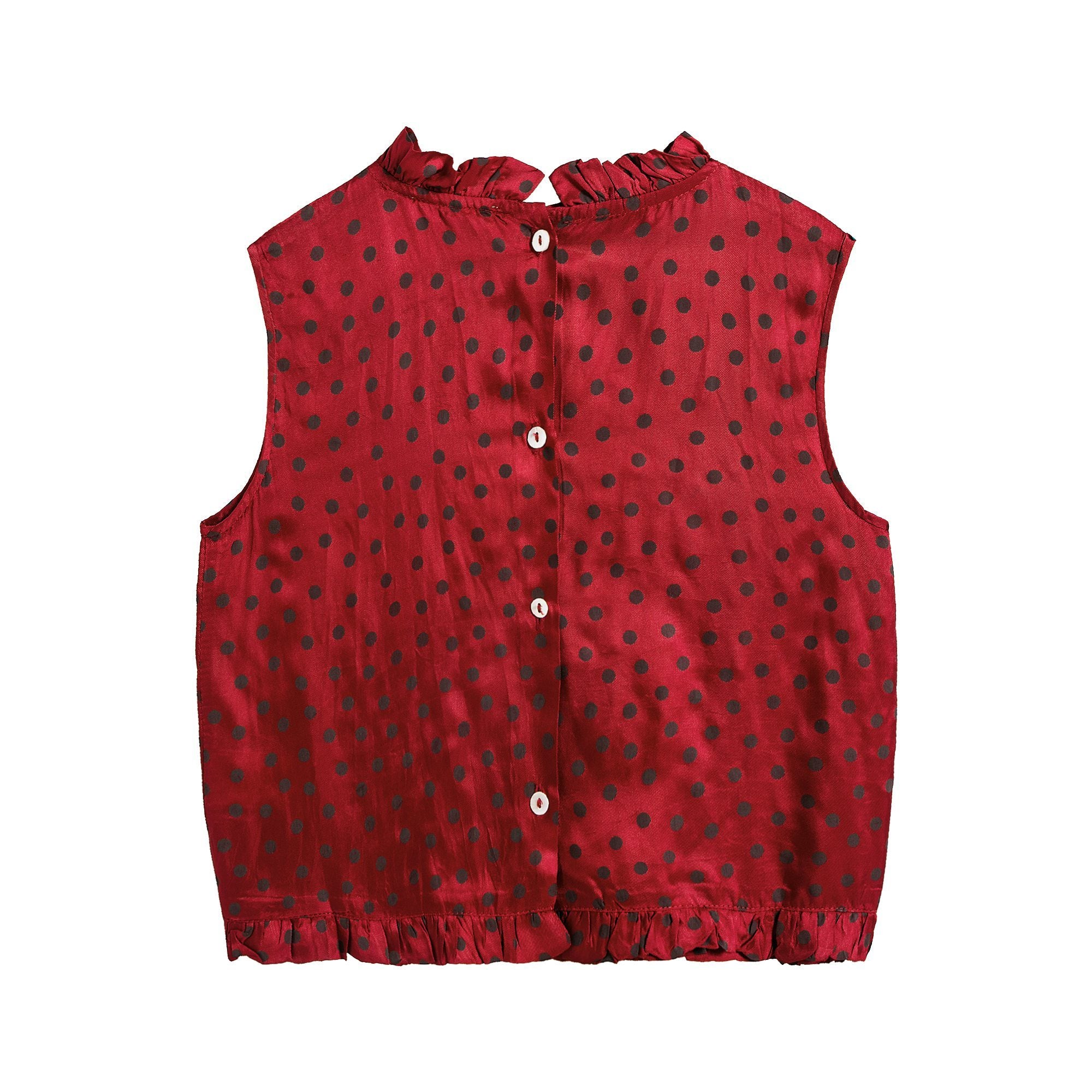 Girls Red Dots Top