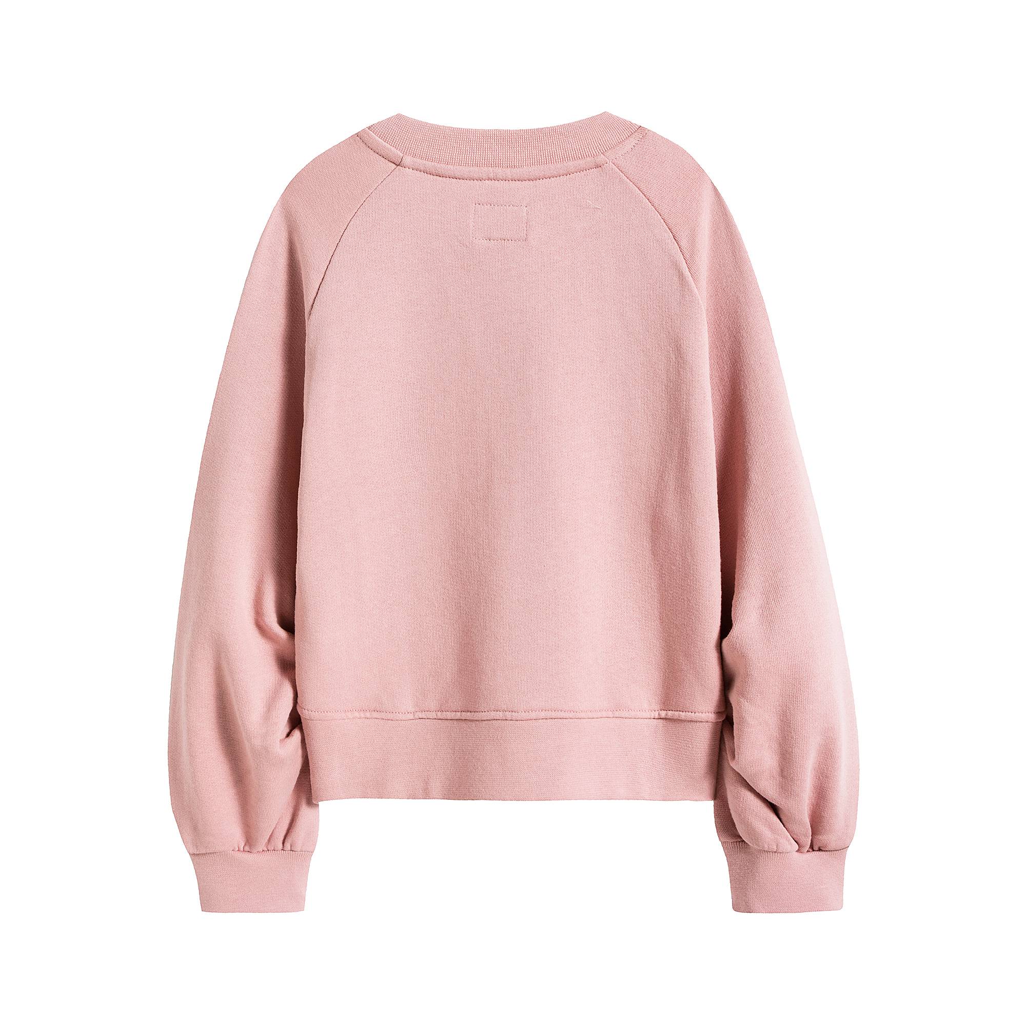 Girls Pink Cotton Sweatshirt