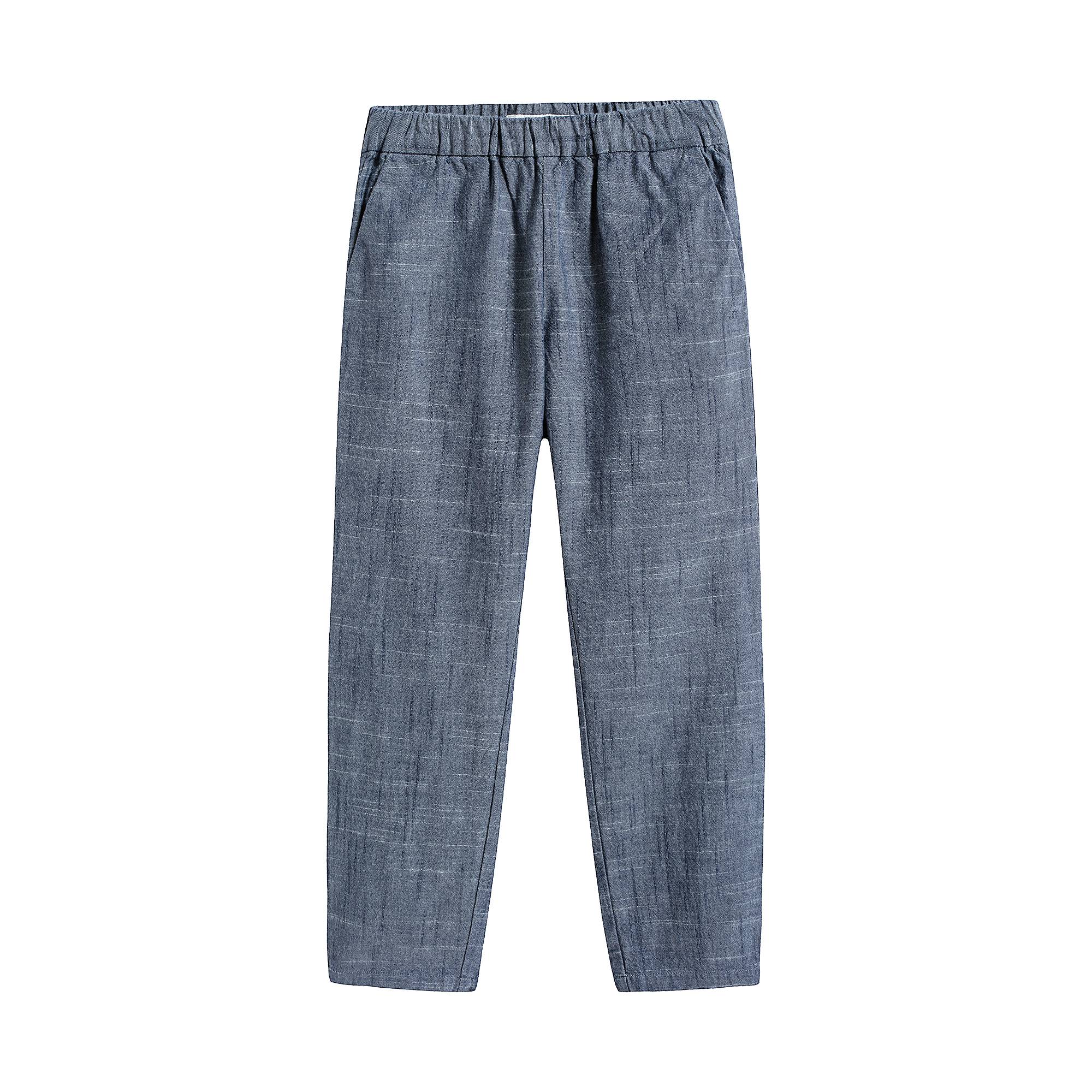 Girls Blue Cotton Trousers