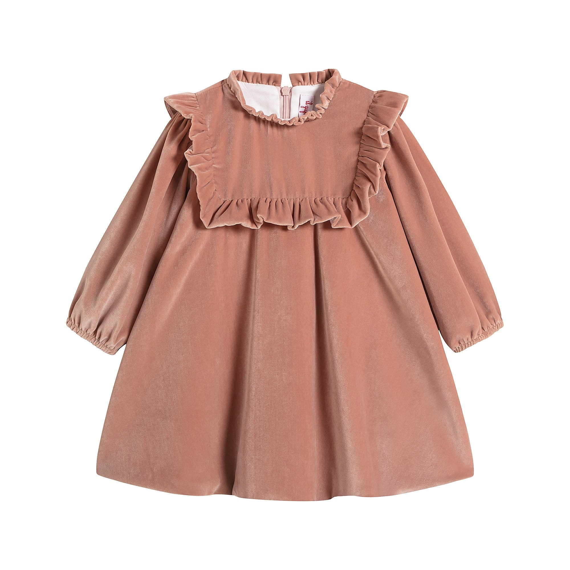 Baby Girls Pink Velvet Dress