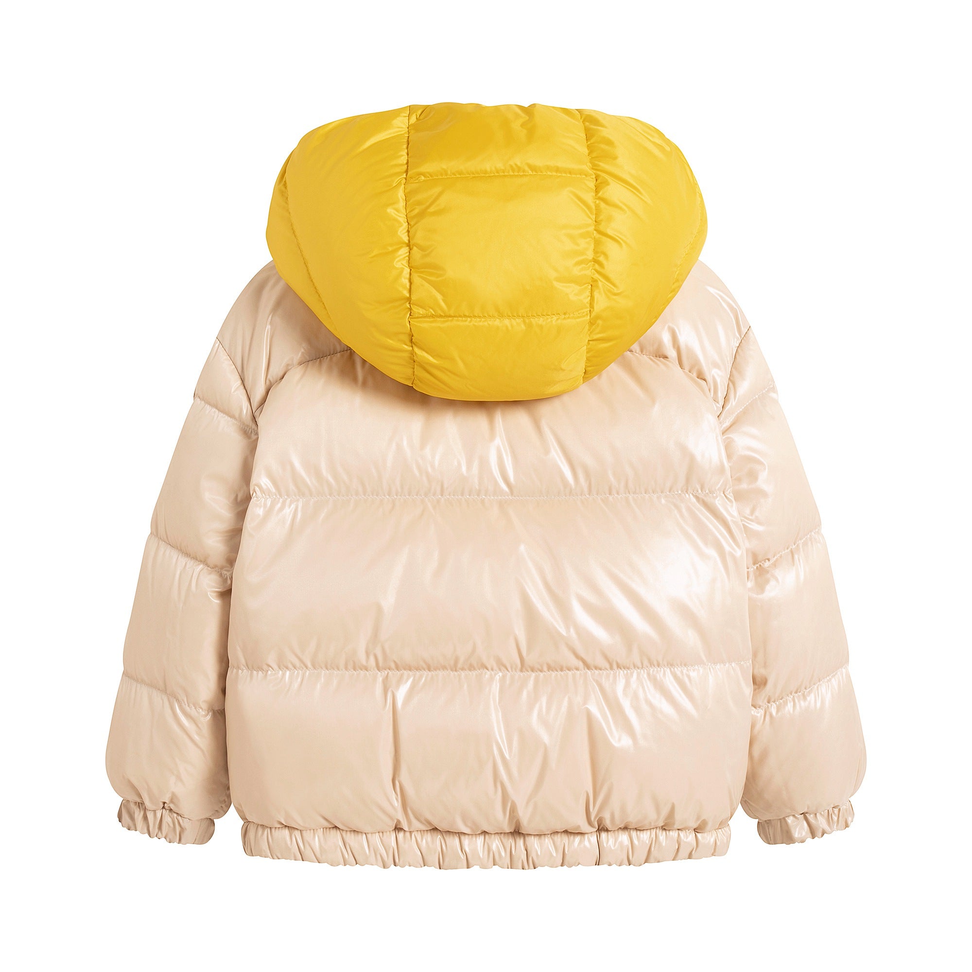 Girls Yellow 'BARDANETTE' Reversible Padded Down Jacket