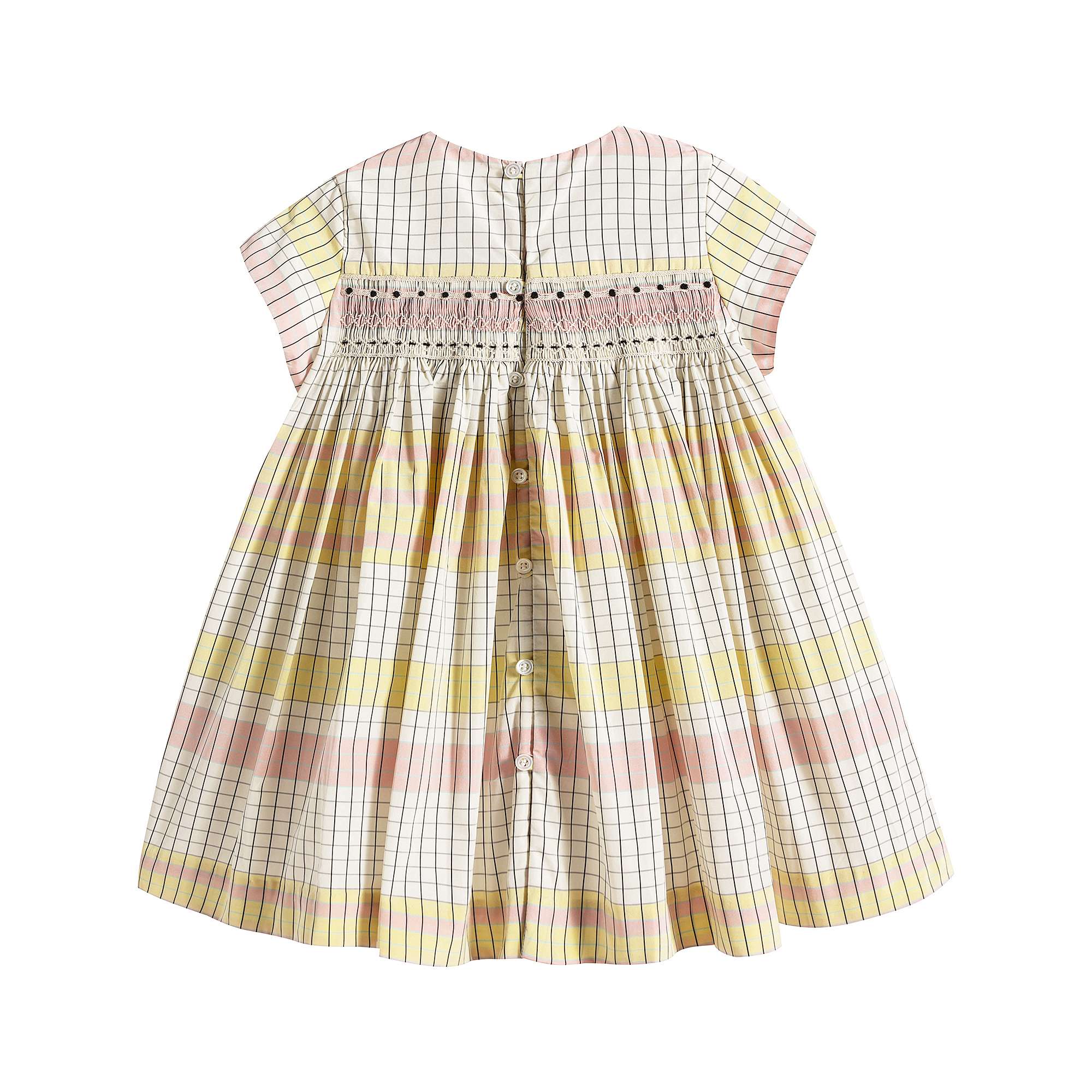 Baby Girls Yellow Check Dress Set