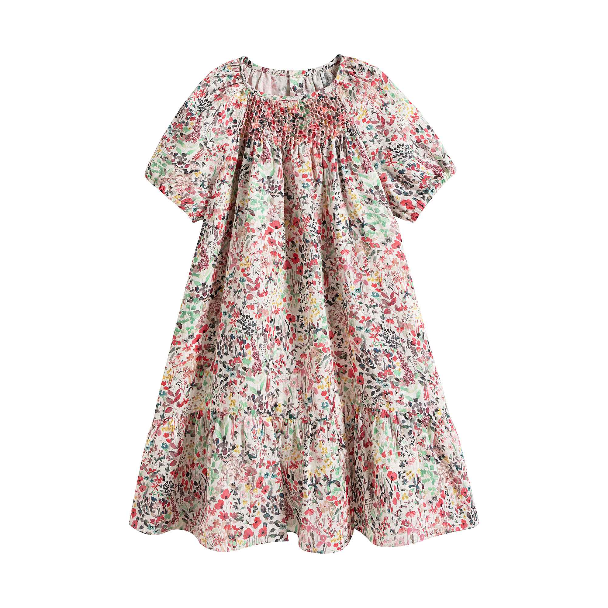 Girls Red Floral Dress