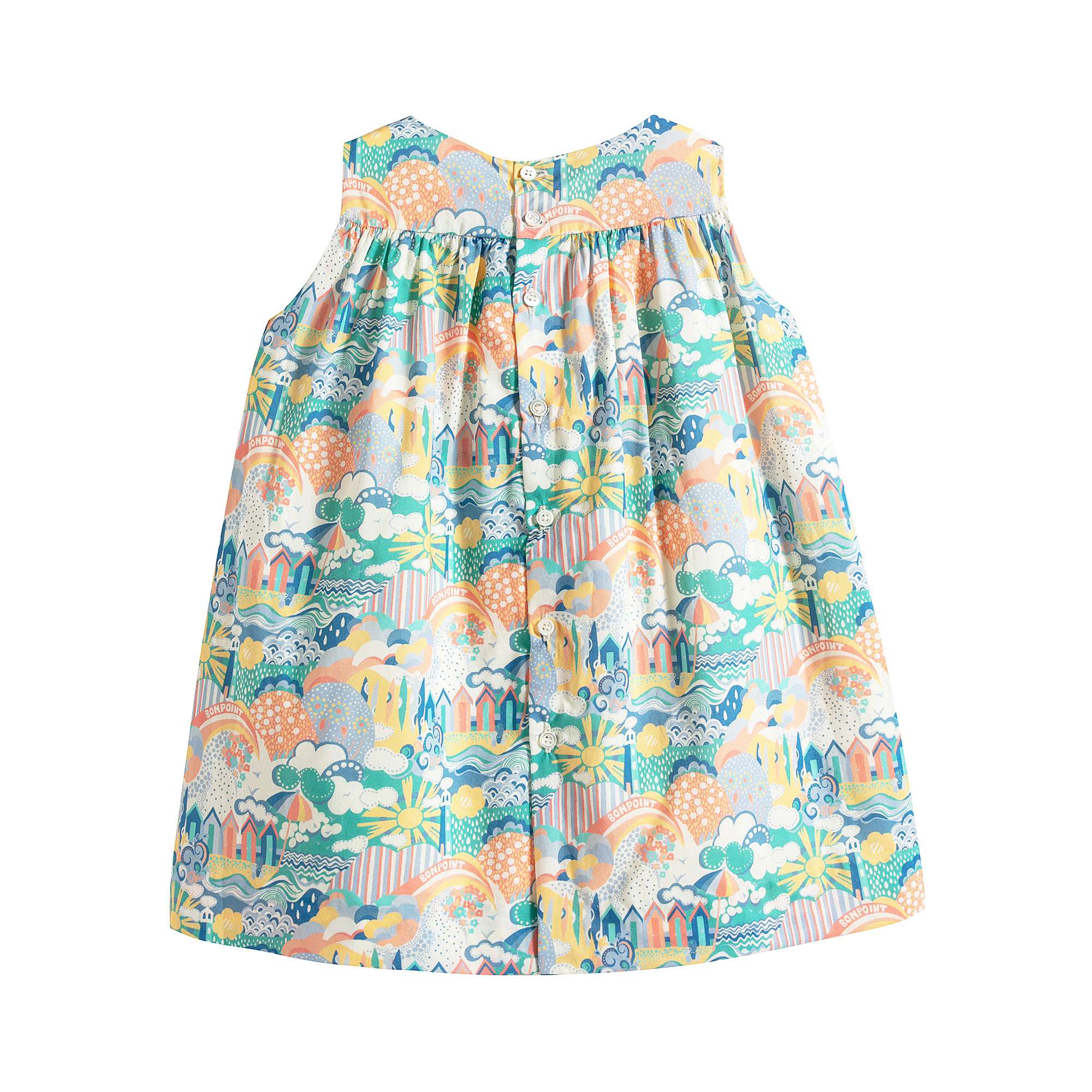 Girls Multicolor Cotton Dress