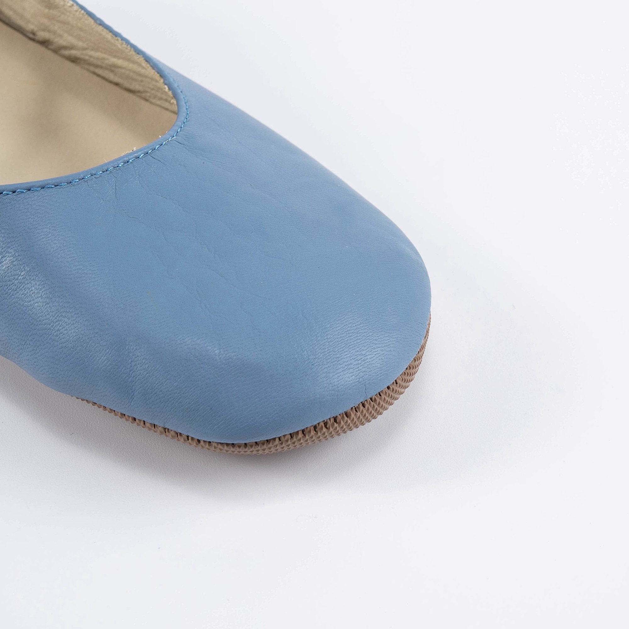 Girls Blue Stars Leather Shoes