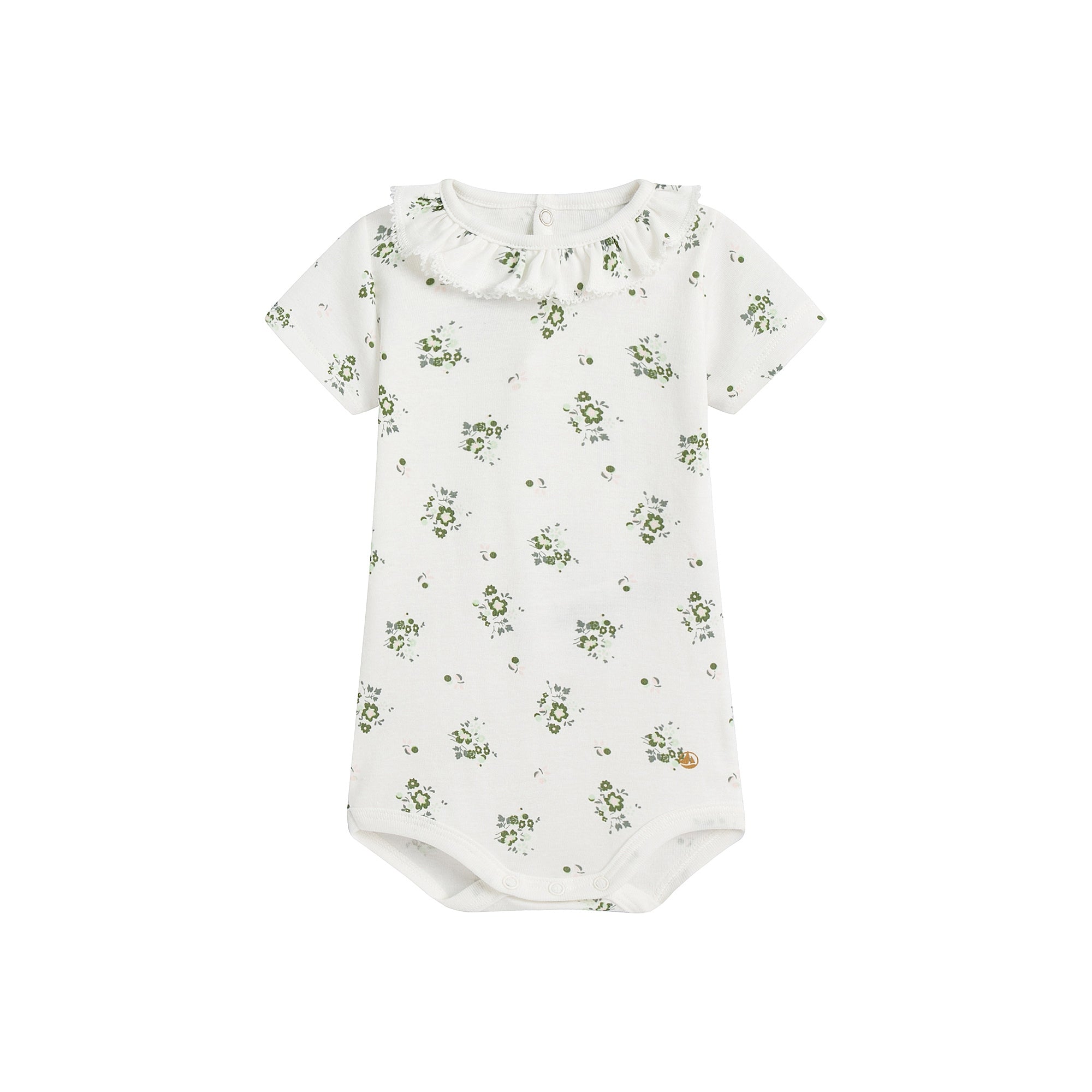 Baby Girls White Cotton Babysuit Set (2 Pack)