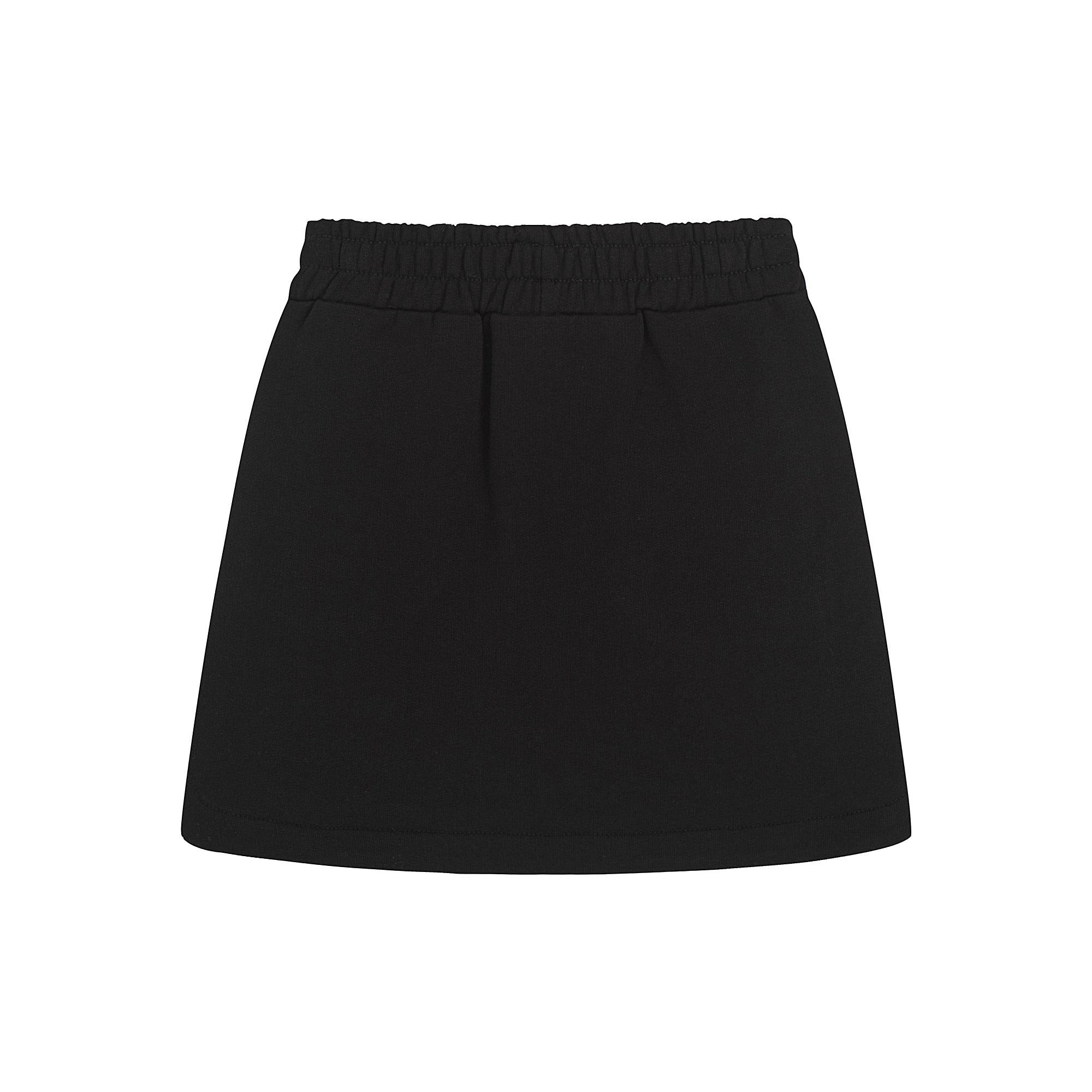 Girls Black Cotton Skirt