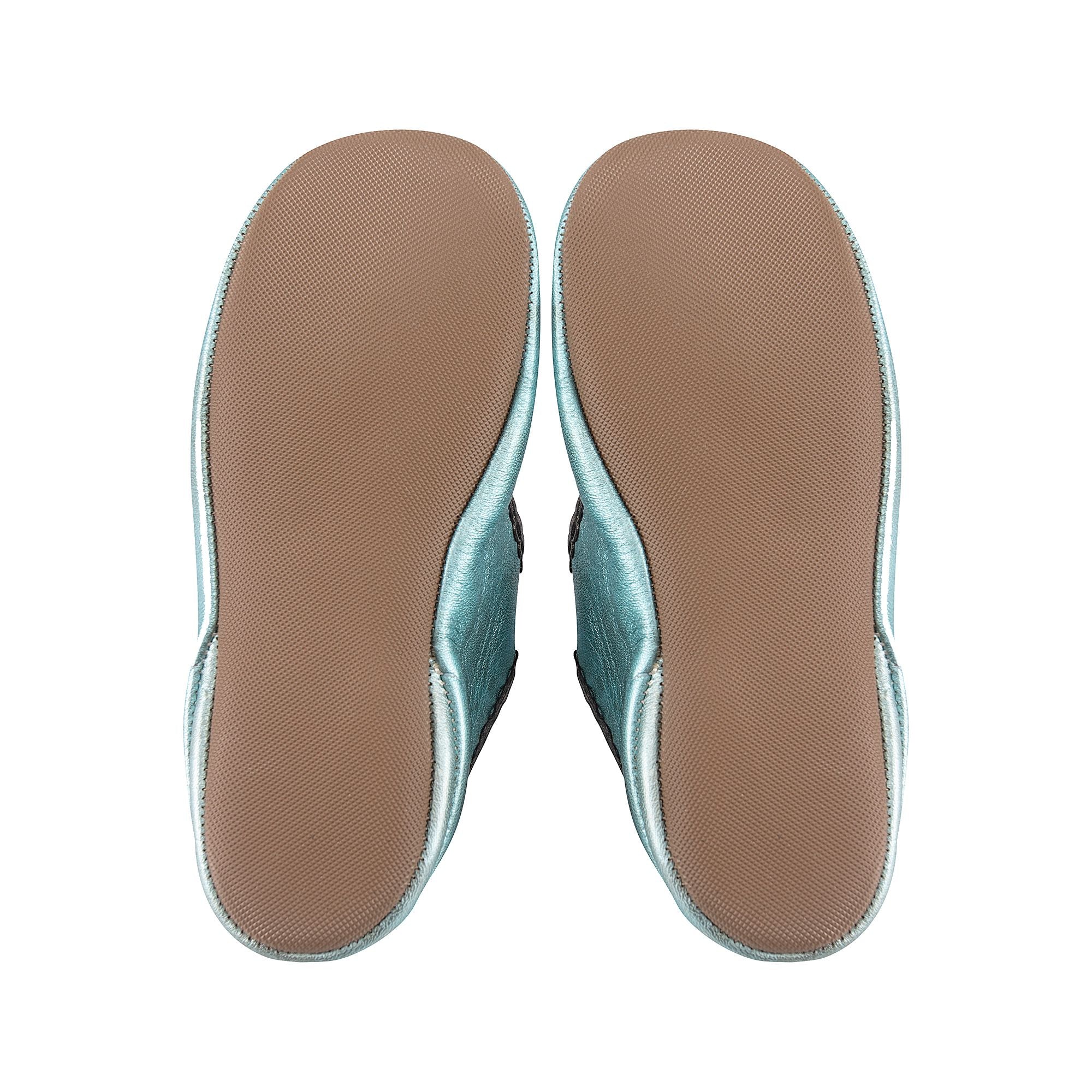 Girls Green Leather Shoes