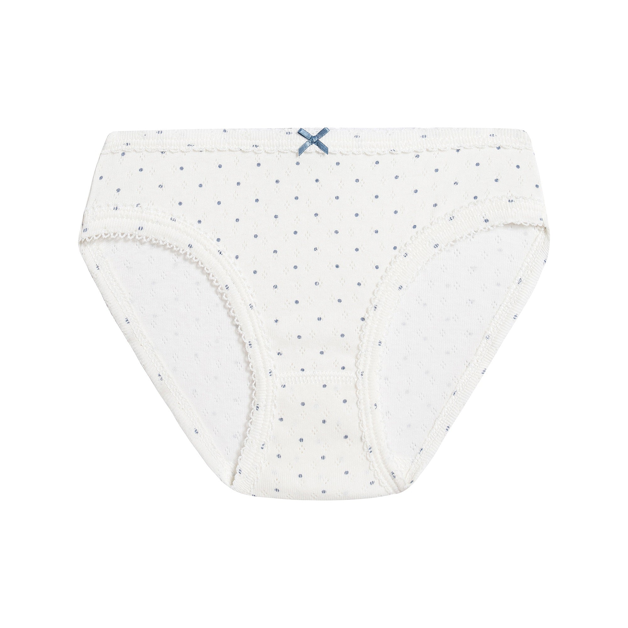 Girls Multicolor Dots Cotton Underwear Set (3 Pack)