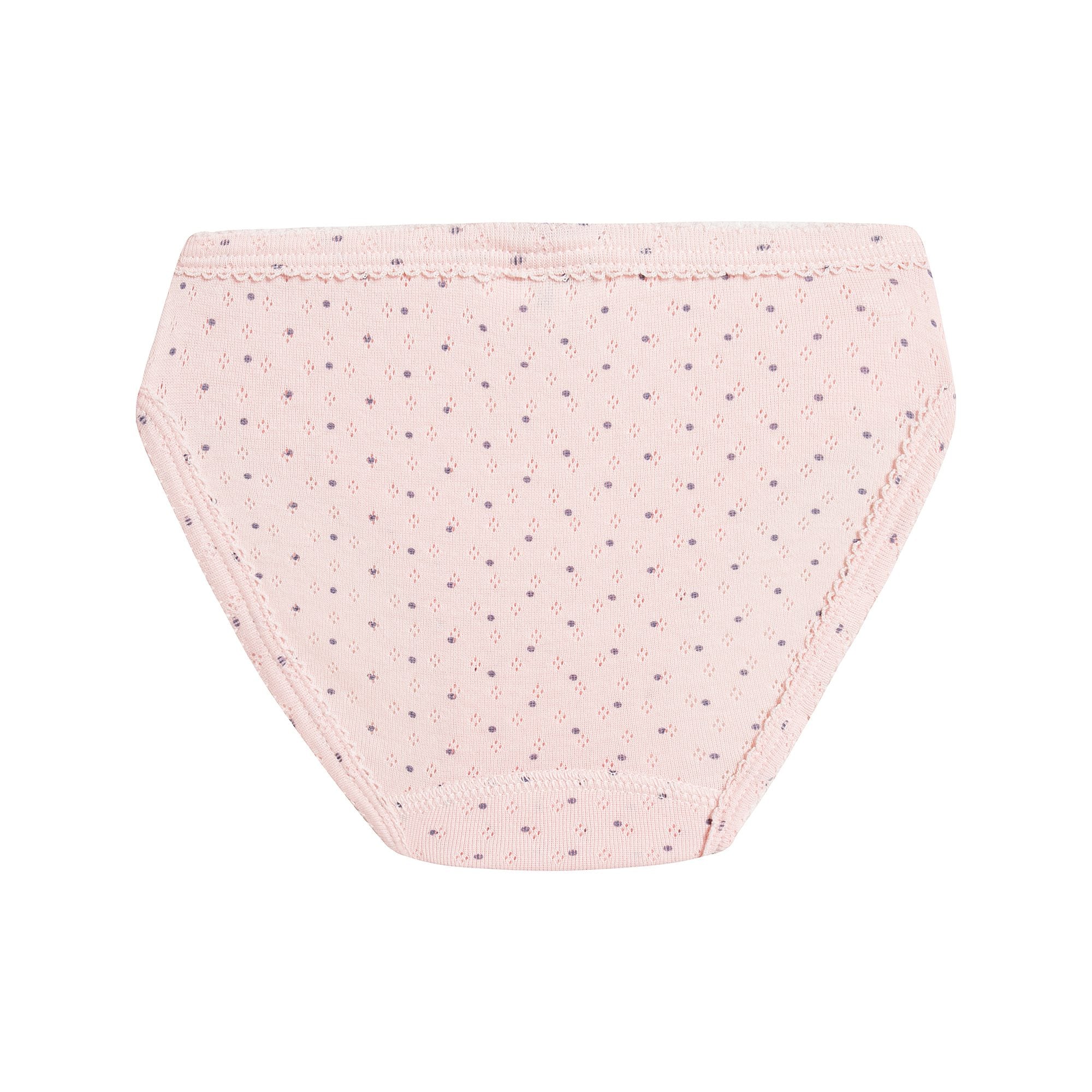 Girls Multicolor Dots Cotton Underwear Set (3 Pack)