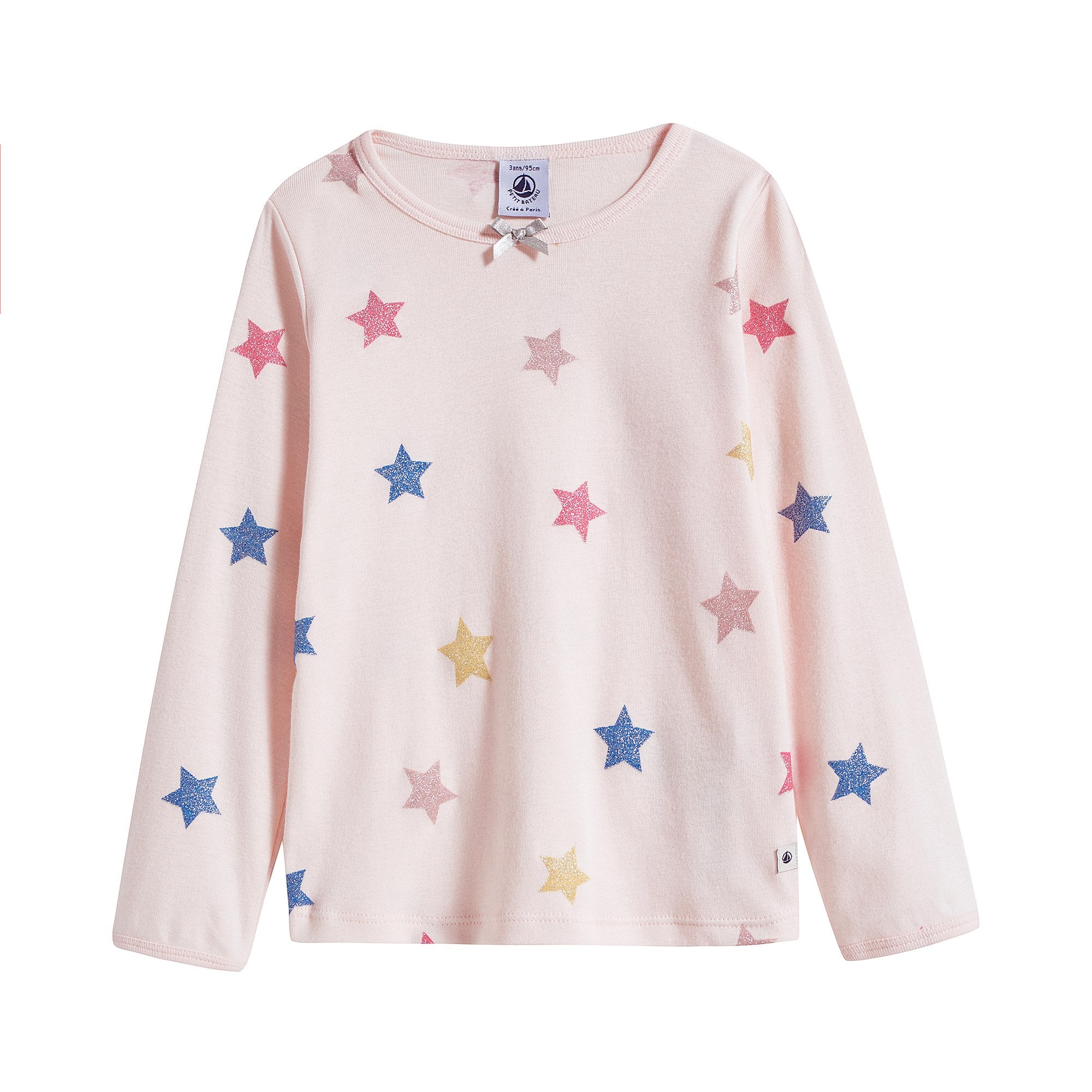 Girls Pink Stars Nightwear Set