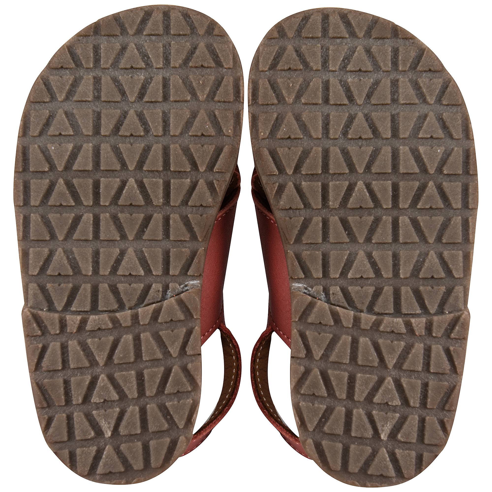 Baby Boys & Girls Red Leather Sandals