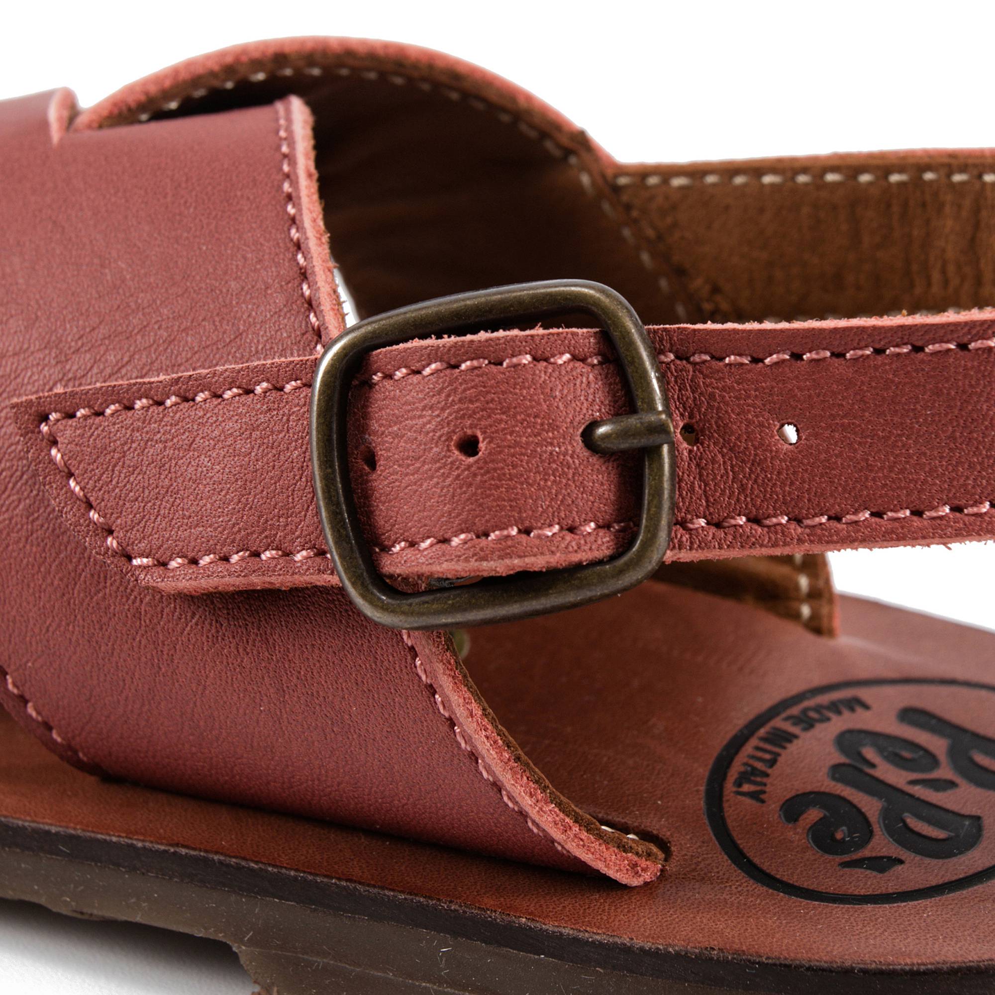 Baby Boys & Girls Red Leather Sandals