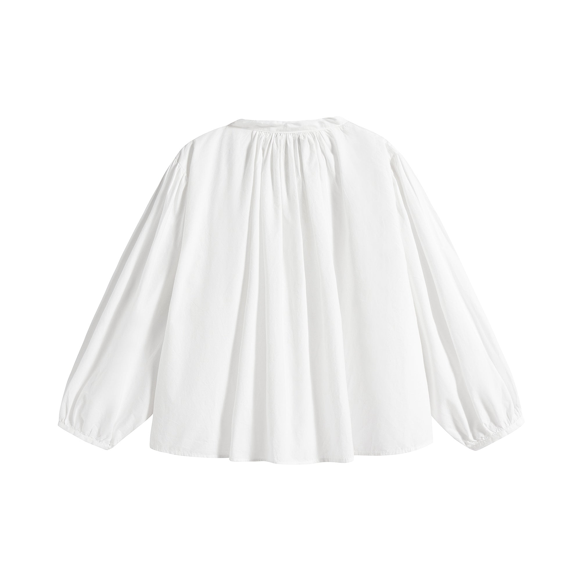 Girls White Cotton Shirt