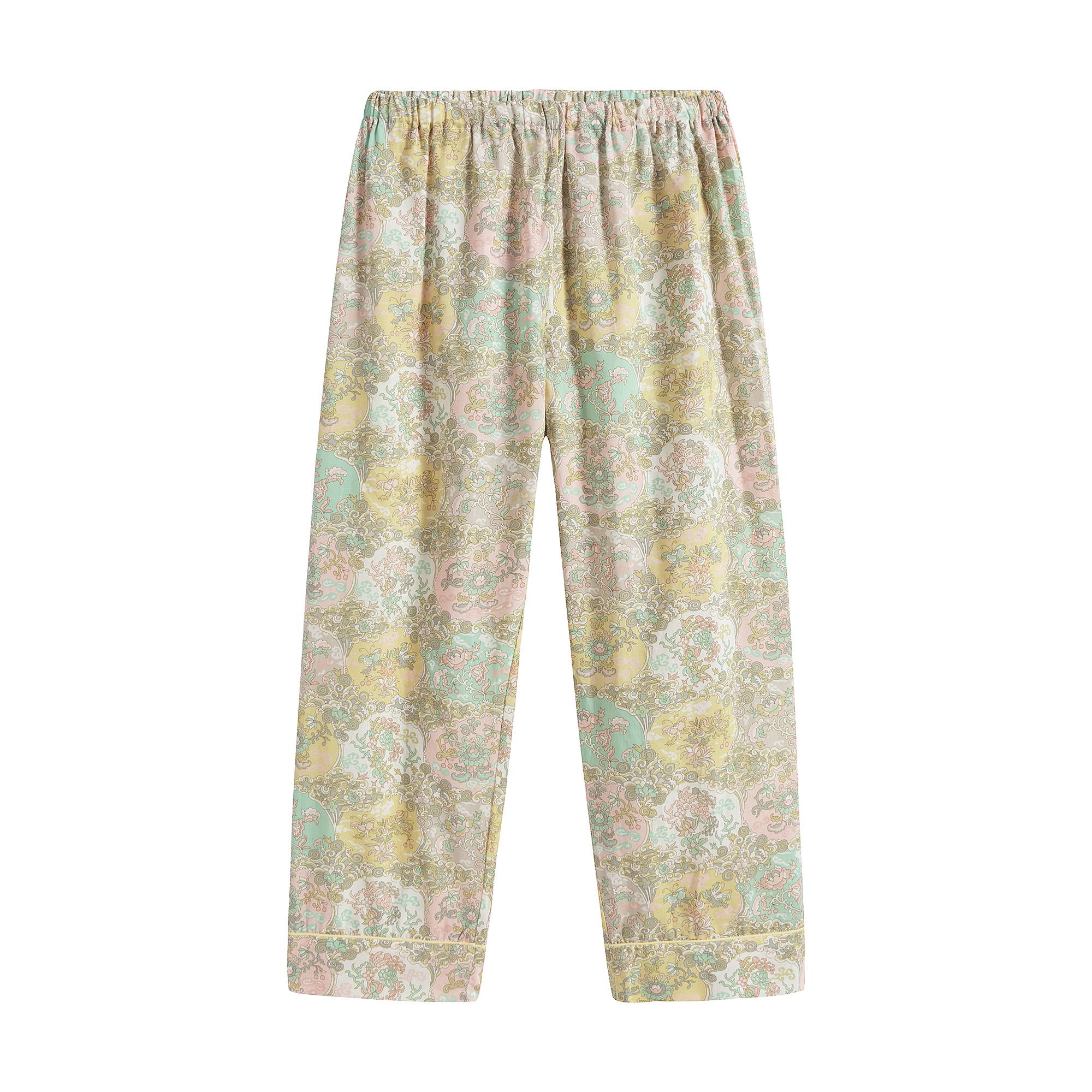 Girls Yellow Floral Cotton Nightwear Set