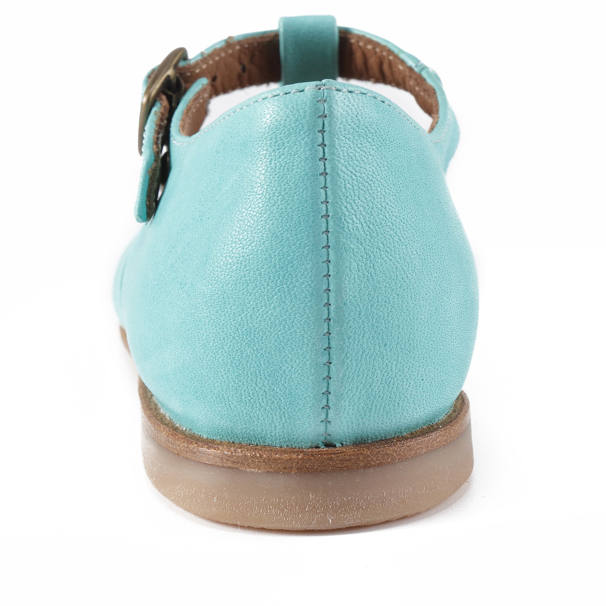 Girls Green Leather Shoes