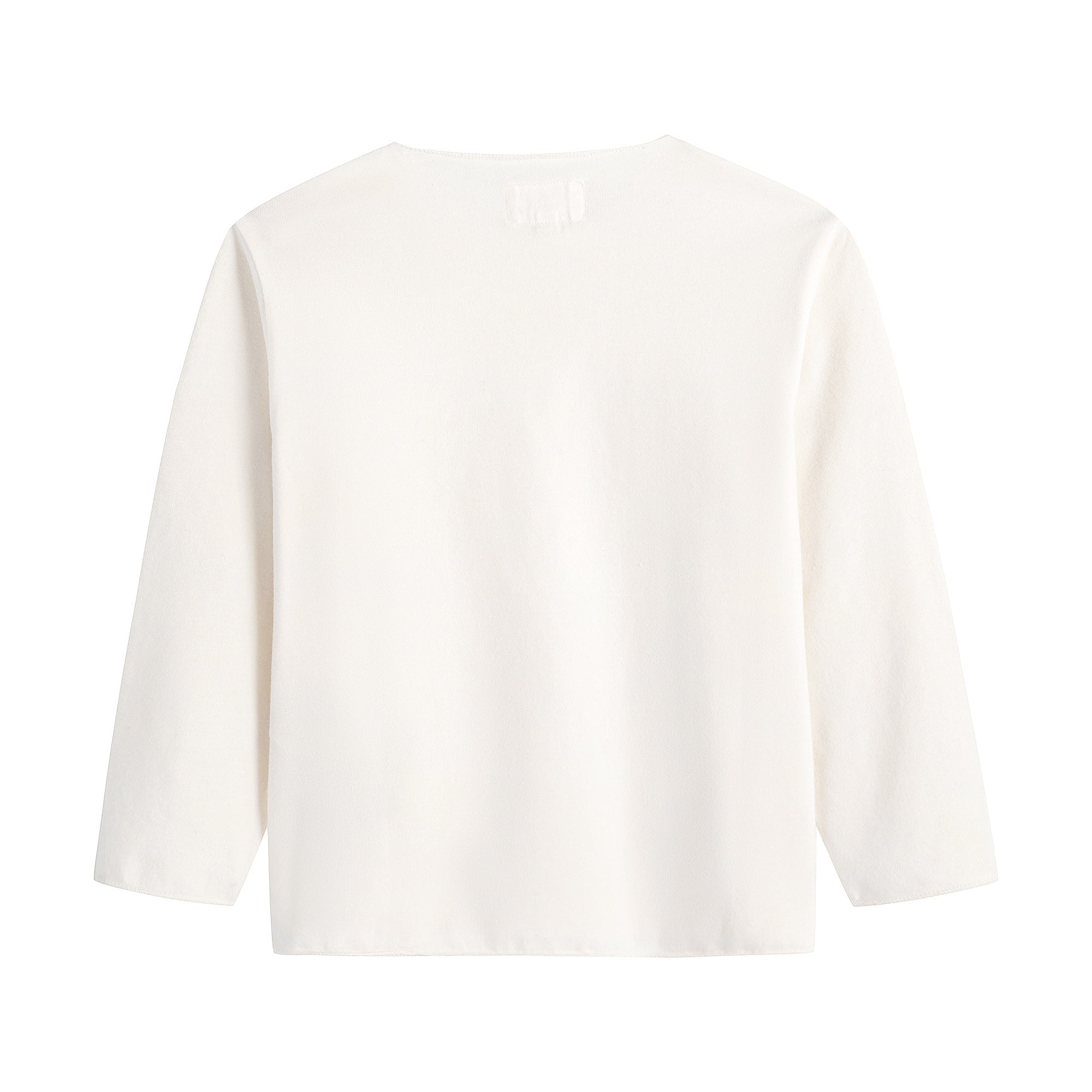 Baby Girls White Cotton T-Shirt