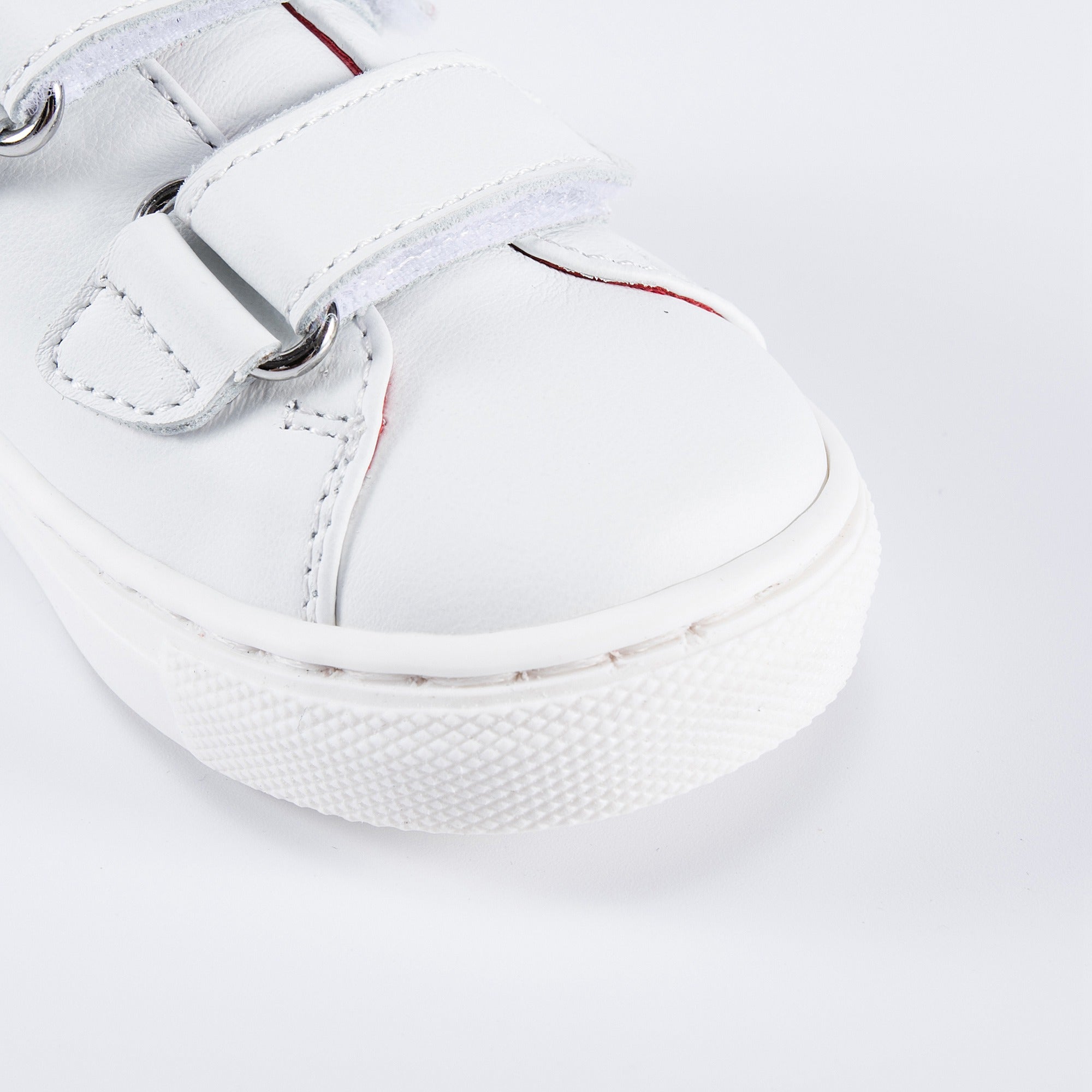 Baby Girls Red Patch Teddy Sneakers