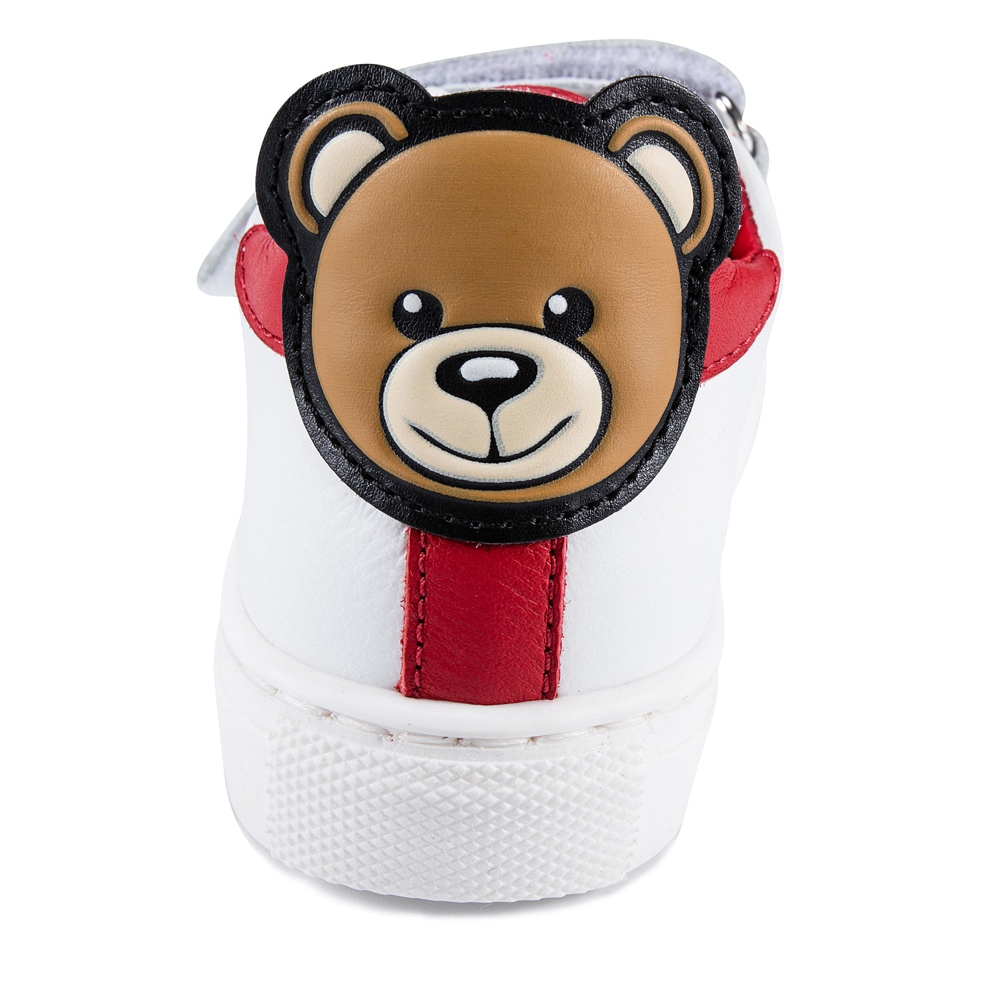 Baby Girls Red Patch Teddy Sneakers