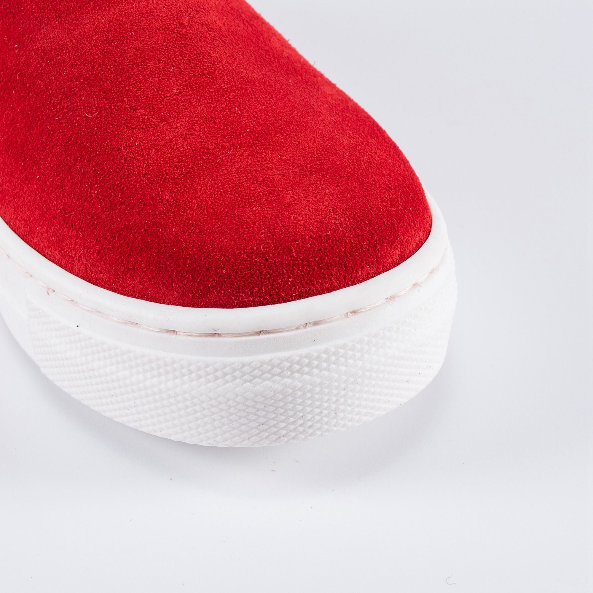 Girls Red Fur Boots