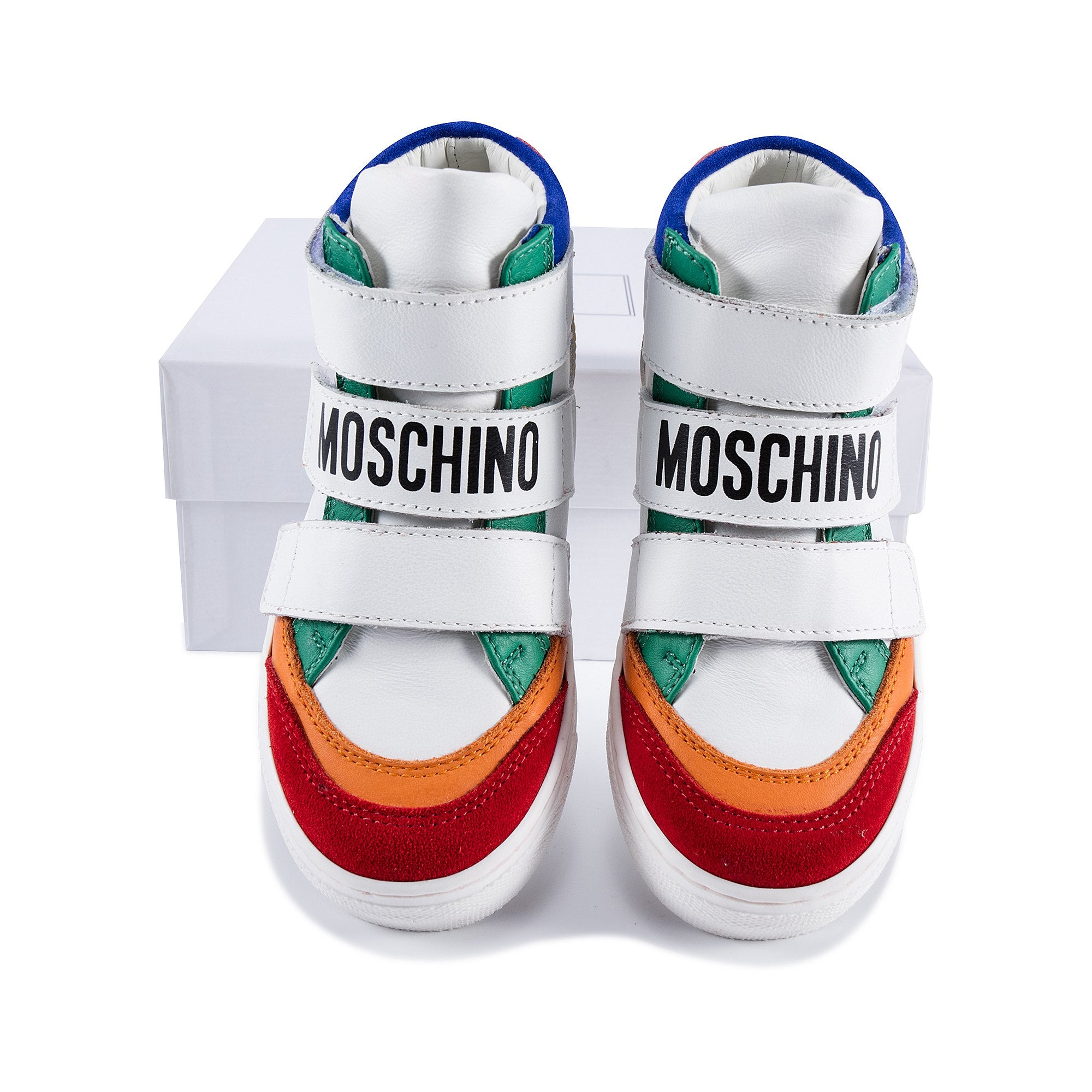 Girls Multicolor Logo Sneakers