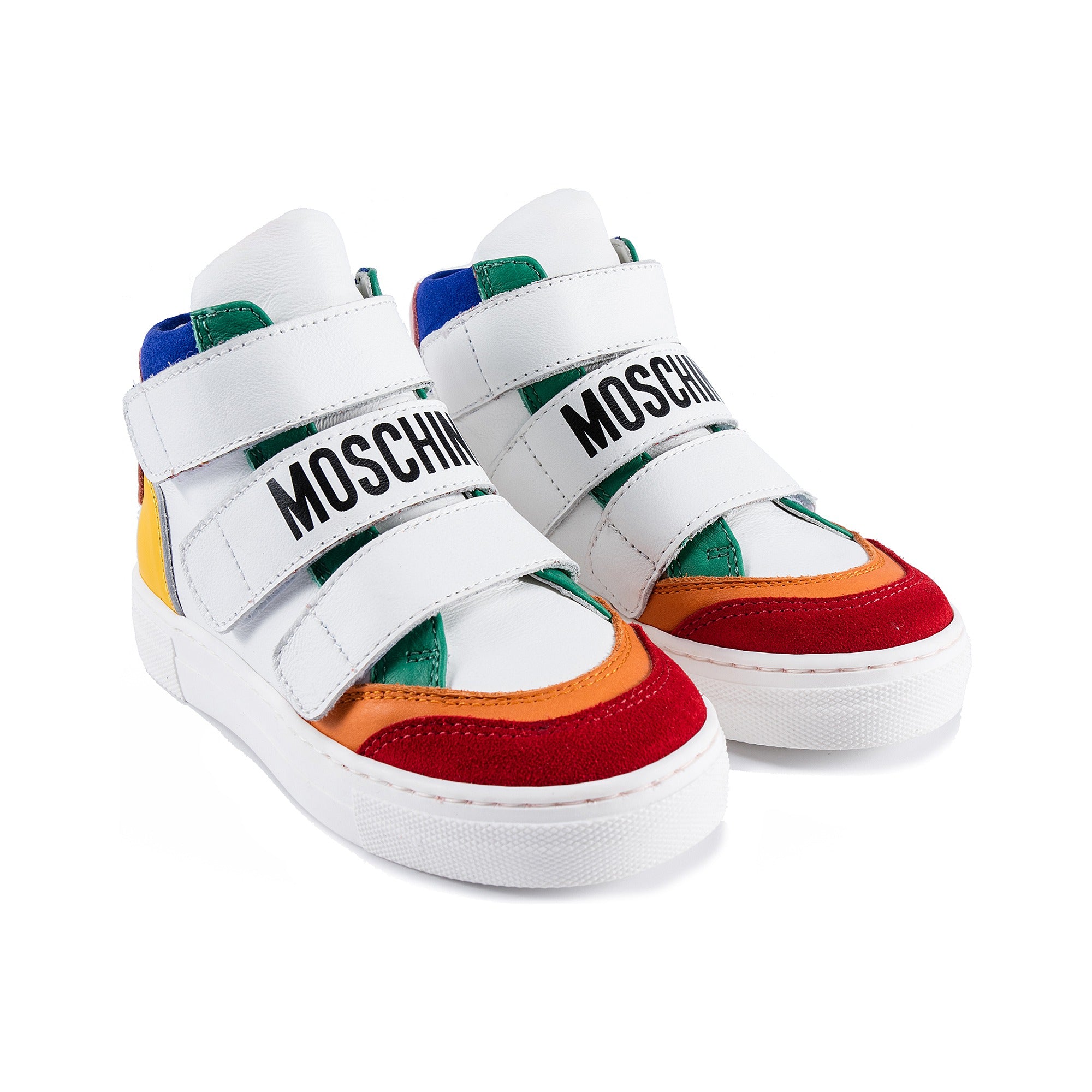 Girls Multicolor Logo Sneakers